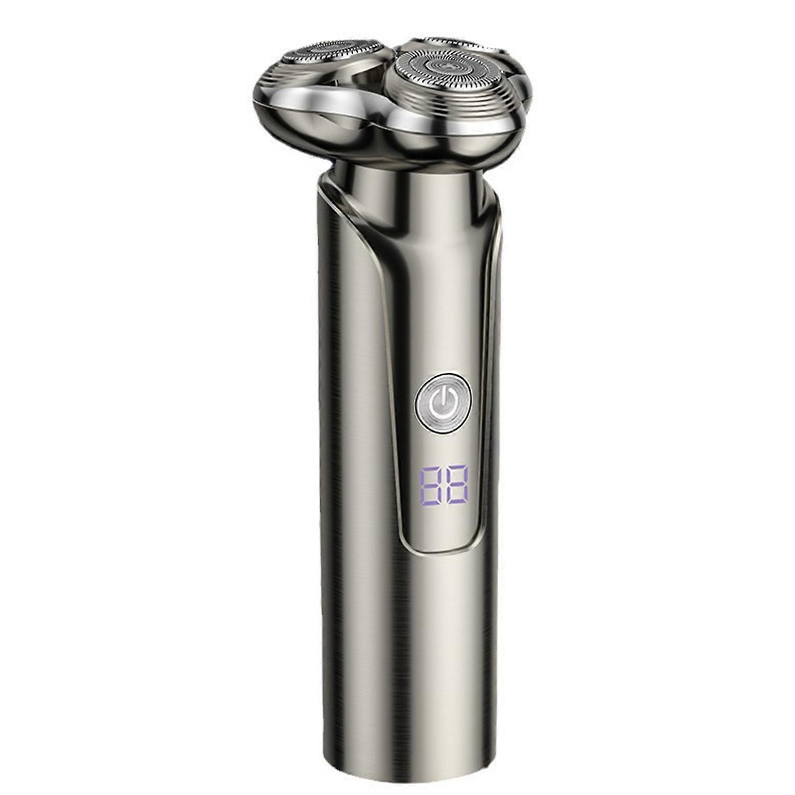 USB Rechargeable Floating Heads Electric Razors for Everyday Grooming Lightweight Shaving Device 3D Rotary Grooming Tool Multicolor