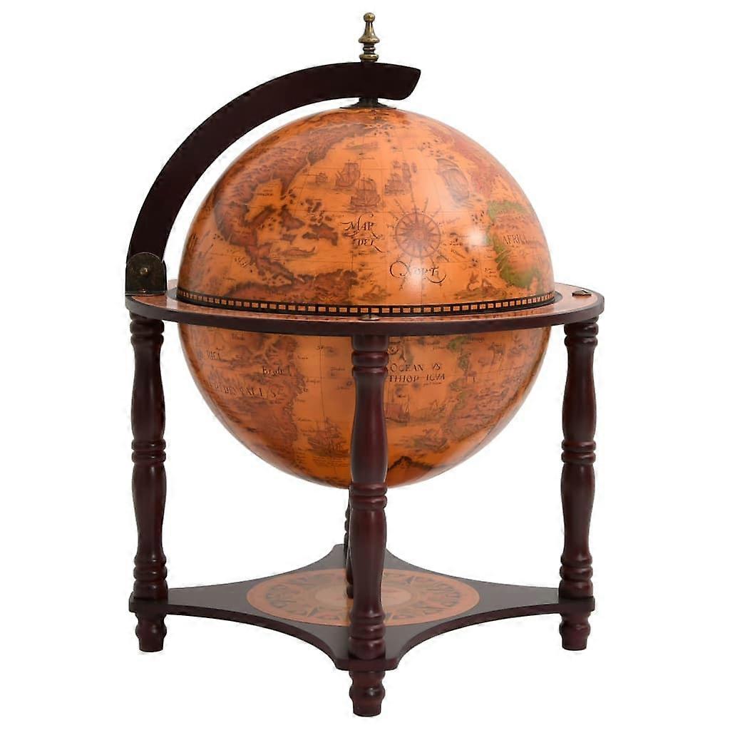Globe Bar Brown Solid Wood Eucalyptus