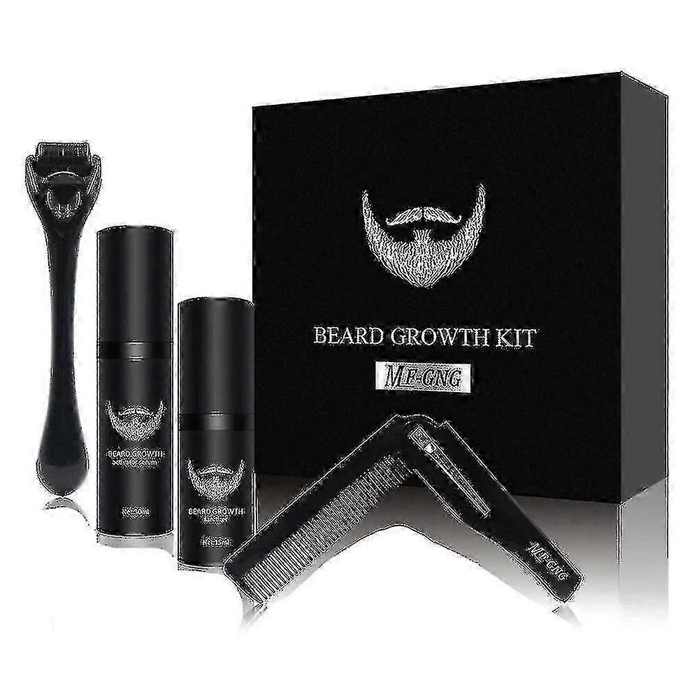 Men Beard Growth Kit Set With Comb