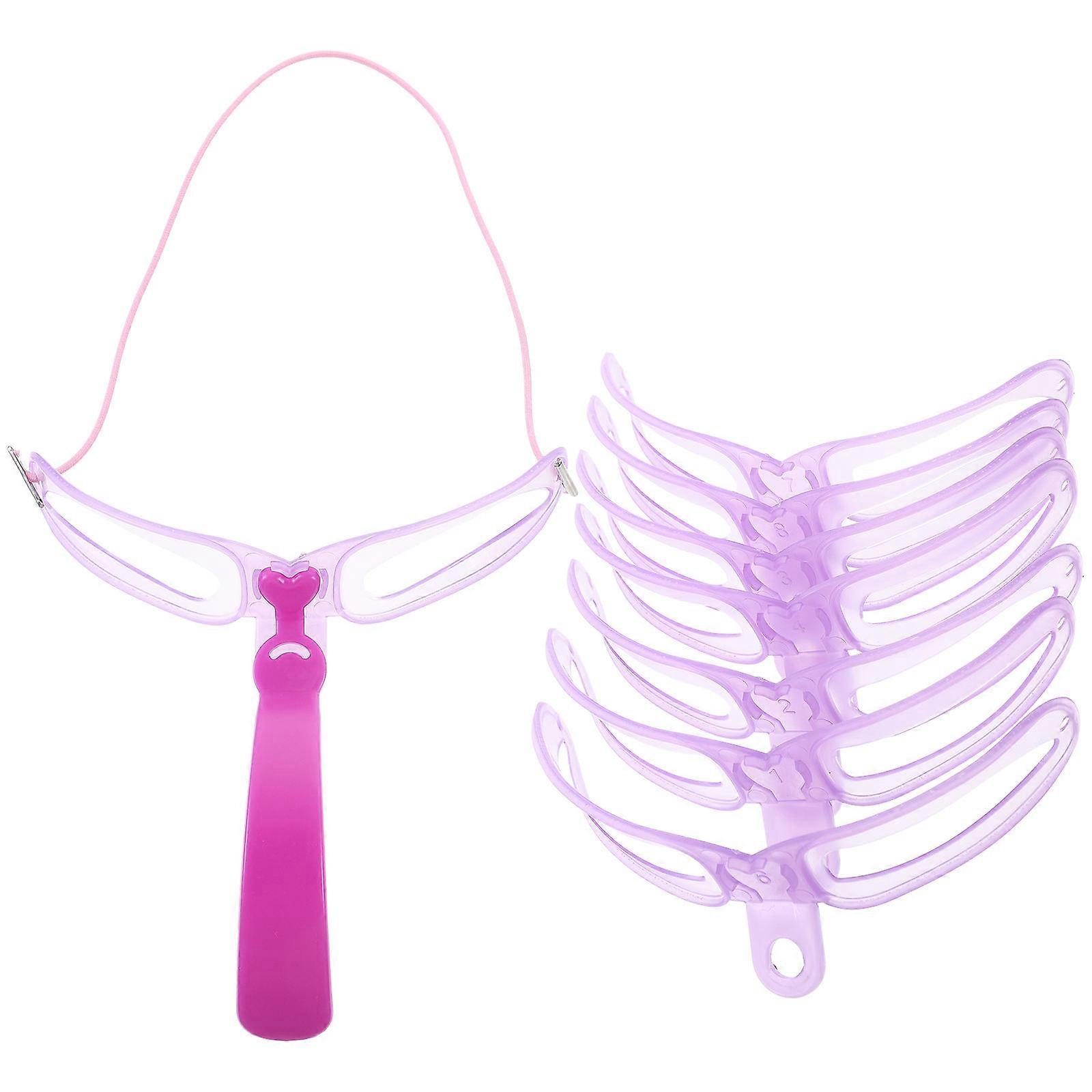 Full Set Stereo Eyebrow 8 Kinds Reusable Eyebrow Assistant Suit Handheld Eyebrow Grooming Stenci