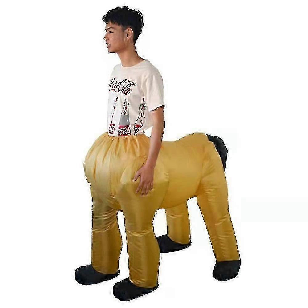 Divertidos trajes inflables de caballo con diseño de dragón de cuello largo para la fiesta de dibujos animados de la mascota Cosplay Centauro trajes inflables