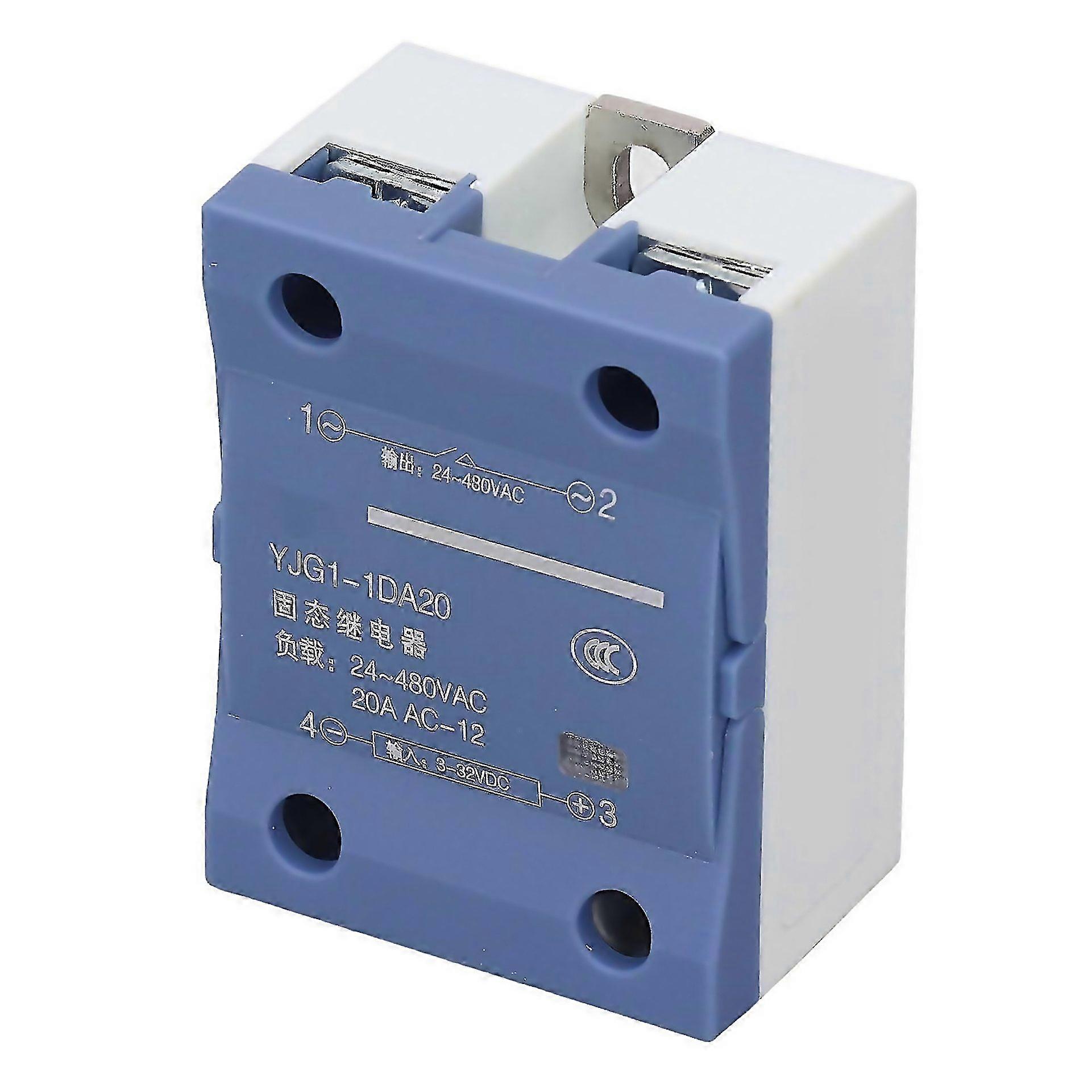For Solid State Relay Single Phase 20a Dc332v To Ac24480v Contactless Solid State Relay For Automati