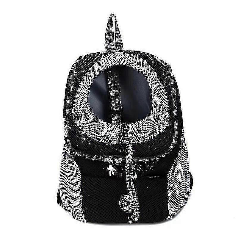 Pet carrier for dogs - travel mesh backpack with front shoulder strap