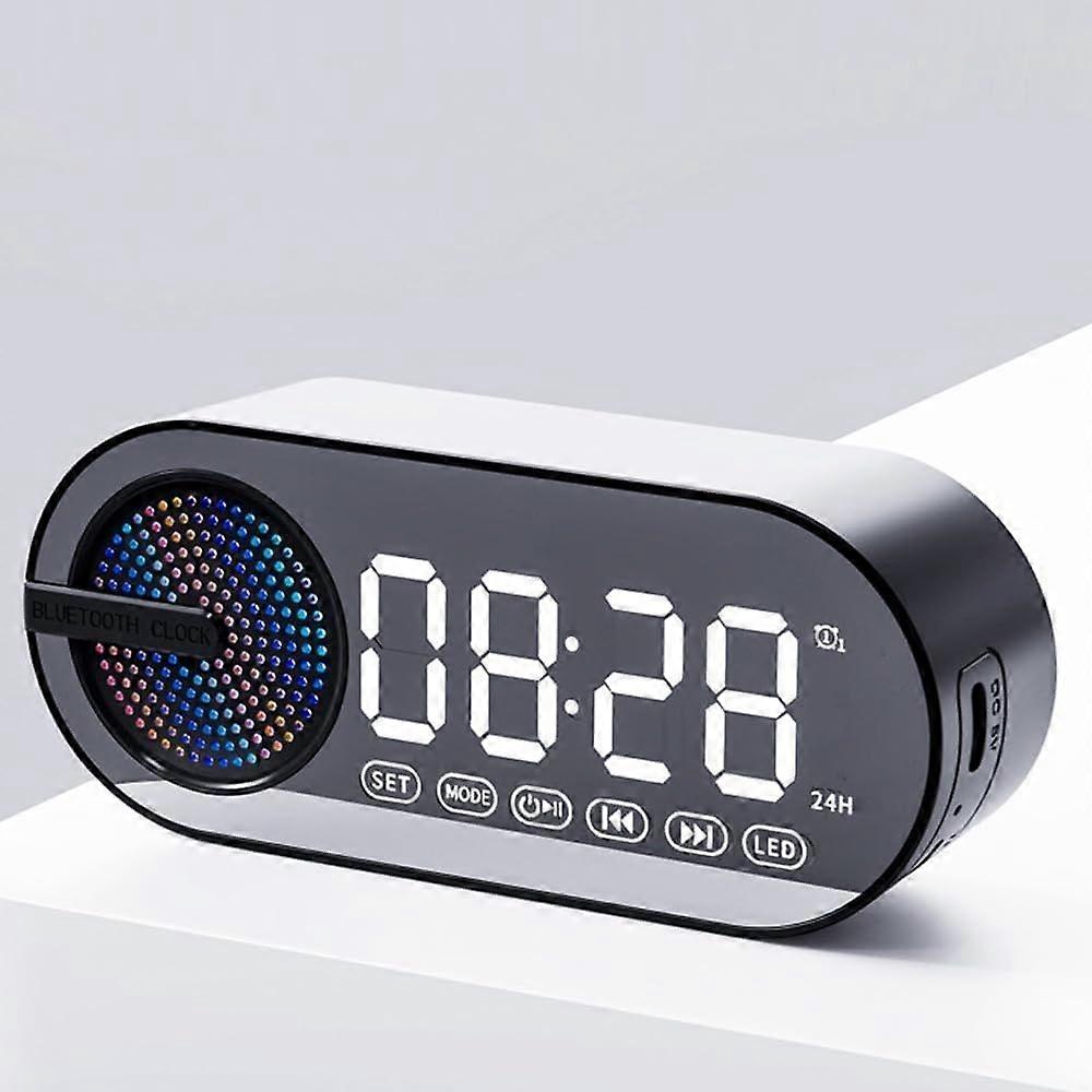 Portable Wireless Bluetooth Speakers 4 in 1 Multifunctional Soundbox Alarm Clock Mini FM Radio