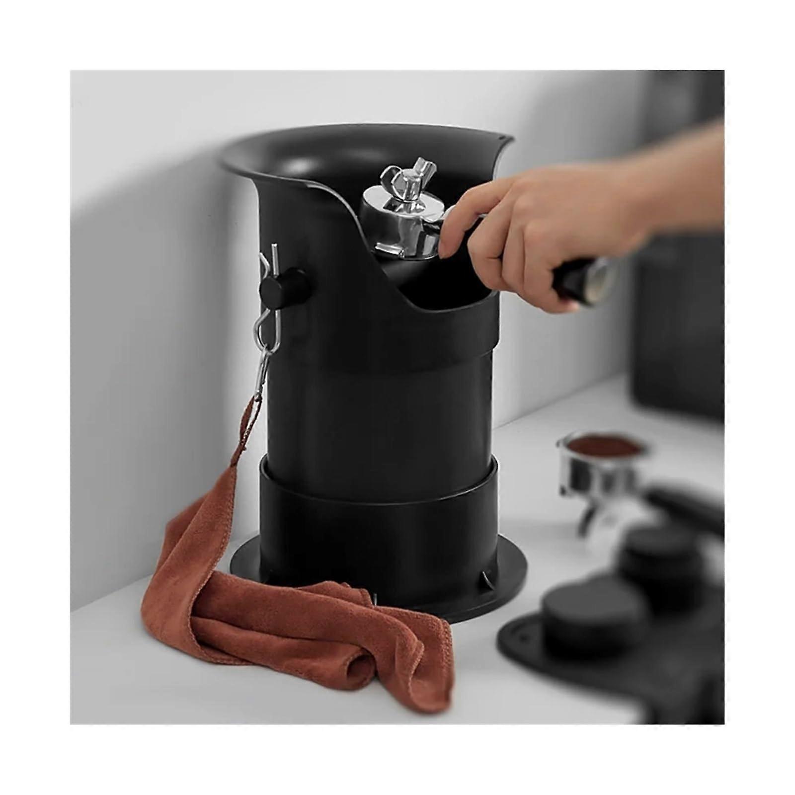 Espresso Knock Box Replacement Parts with Removable NonSlip Base and Coffee Grounds Collection Bin