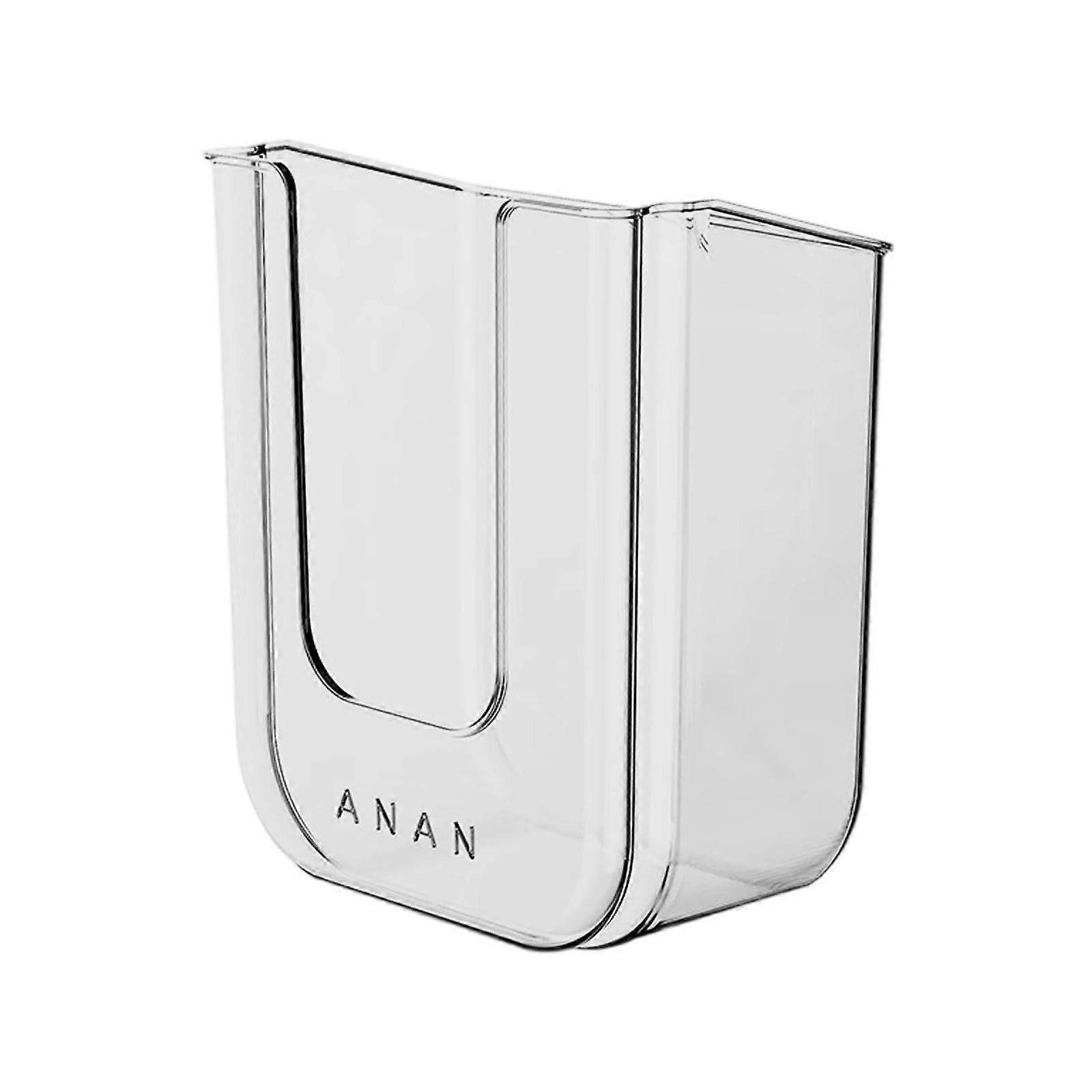 Wall Mounted Tissue Holder with Large Capacity Storage for Bathroom, Durable PET Organizer, Gray