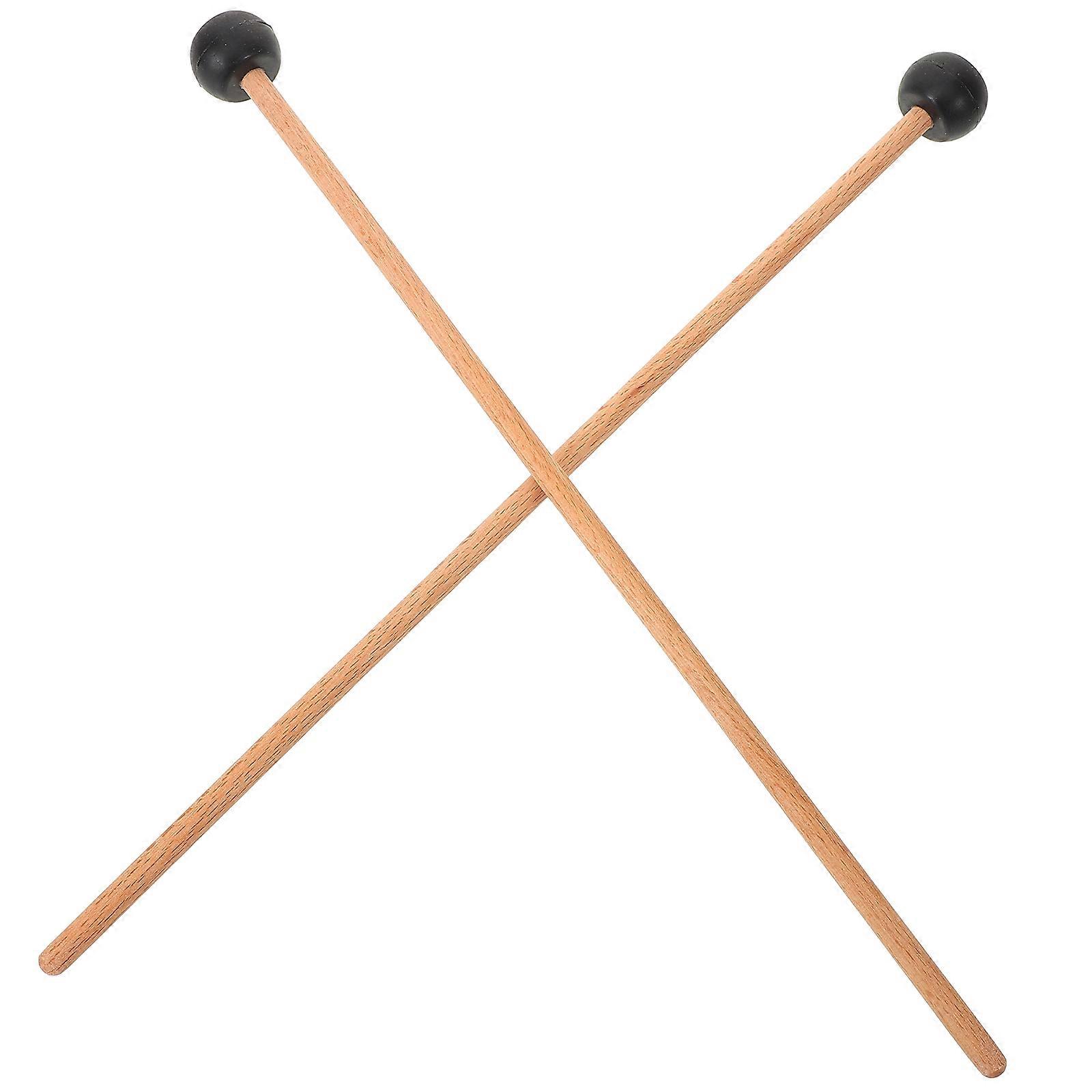 Professional Marimba Sticks for Home Use 1Pair Rubber Tongue Drum Mallets