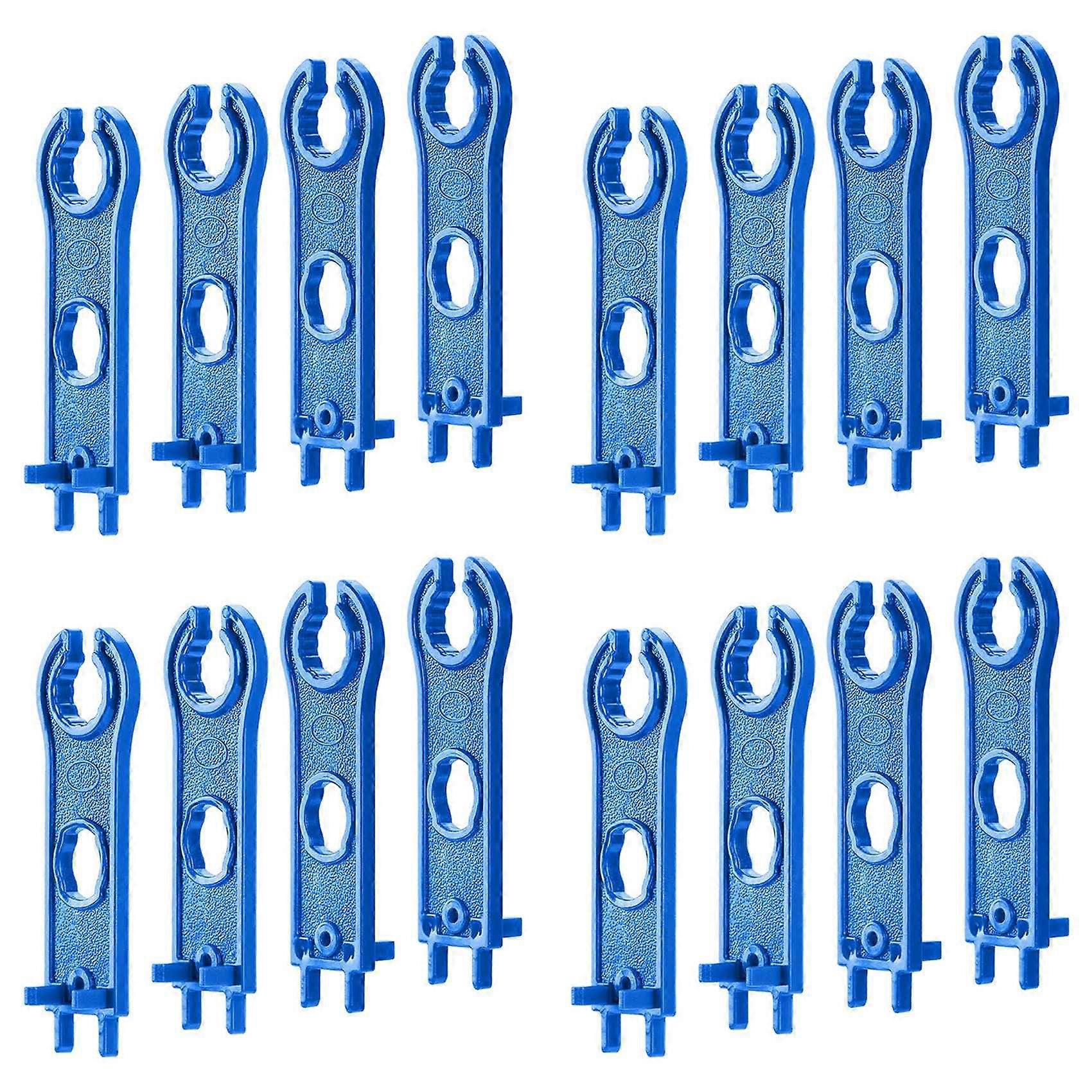 16PC Solar Connector Tool Wrenches, Solar Panel Connector Assembly Tool for MC4 Connectors, Plastic Solar Wrench Spanner