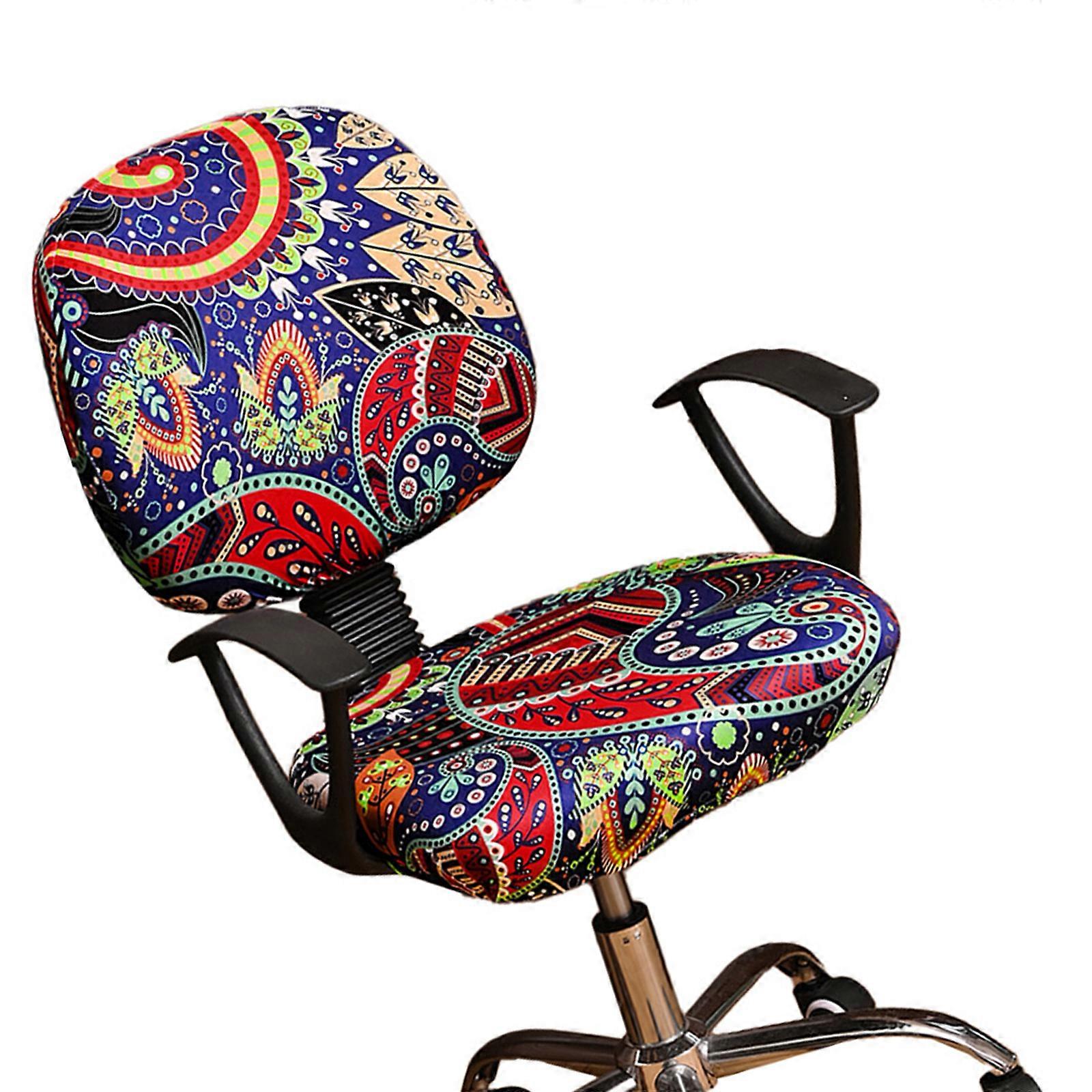 Strong Decorative Pattern Stool Slipcovers Waterproof Fabric Double Flexible Ensembles Machine Washable Multicolor