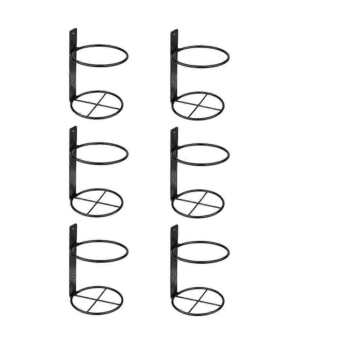 6 Pack Wall Mounted Wine Rack, for Wine Storage Wall Wine Theme Decor