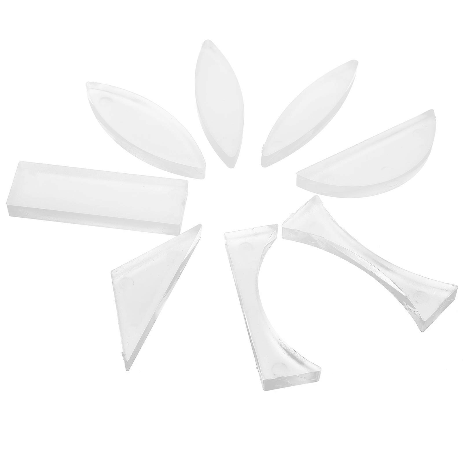 Multifunctional Acrylic Parallel Lenses Physics Experiment Set for Kids and Classroom Use Transparent Size