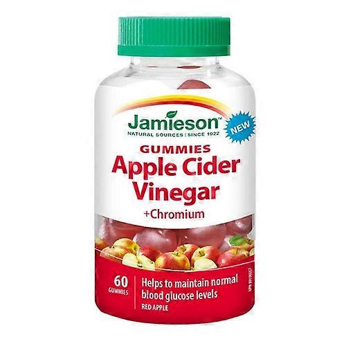 Jamieson Vitamins Apple Cider Vinegar Gummies + Chromium Red Apple, 60 Gummies