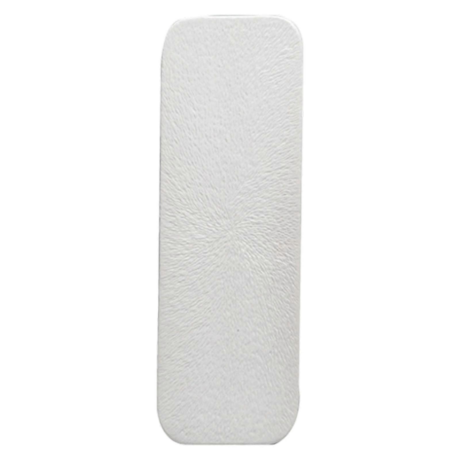 Restaurant Rectangular Flat Plate Dessert Flat Serving Dish Long Strips Plates Cuisine Tableware Household Snacks Plate  White