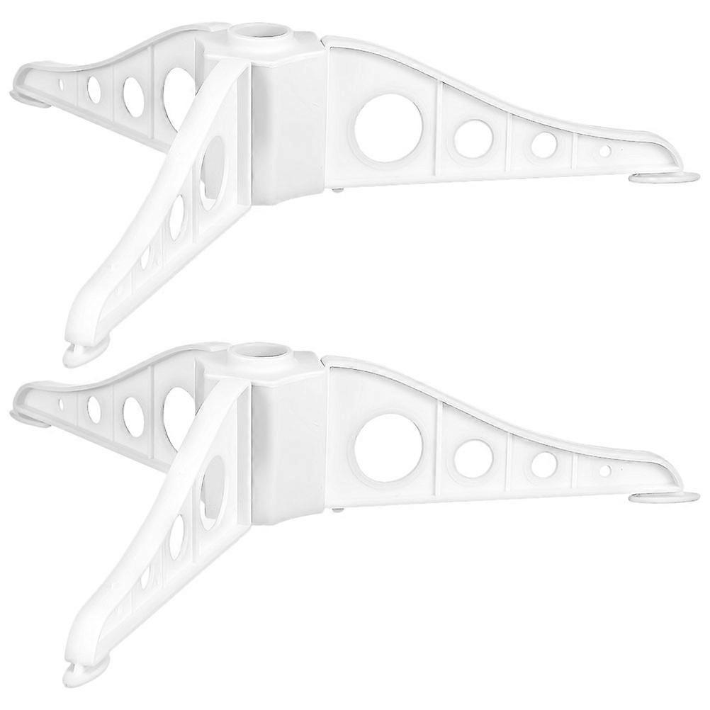 Christmas Tree Base Stand 10 Pcs White Color Rust Resistance Simple Structure Christmas Tree Prevent Shaking