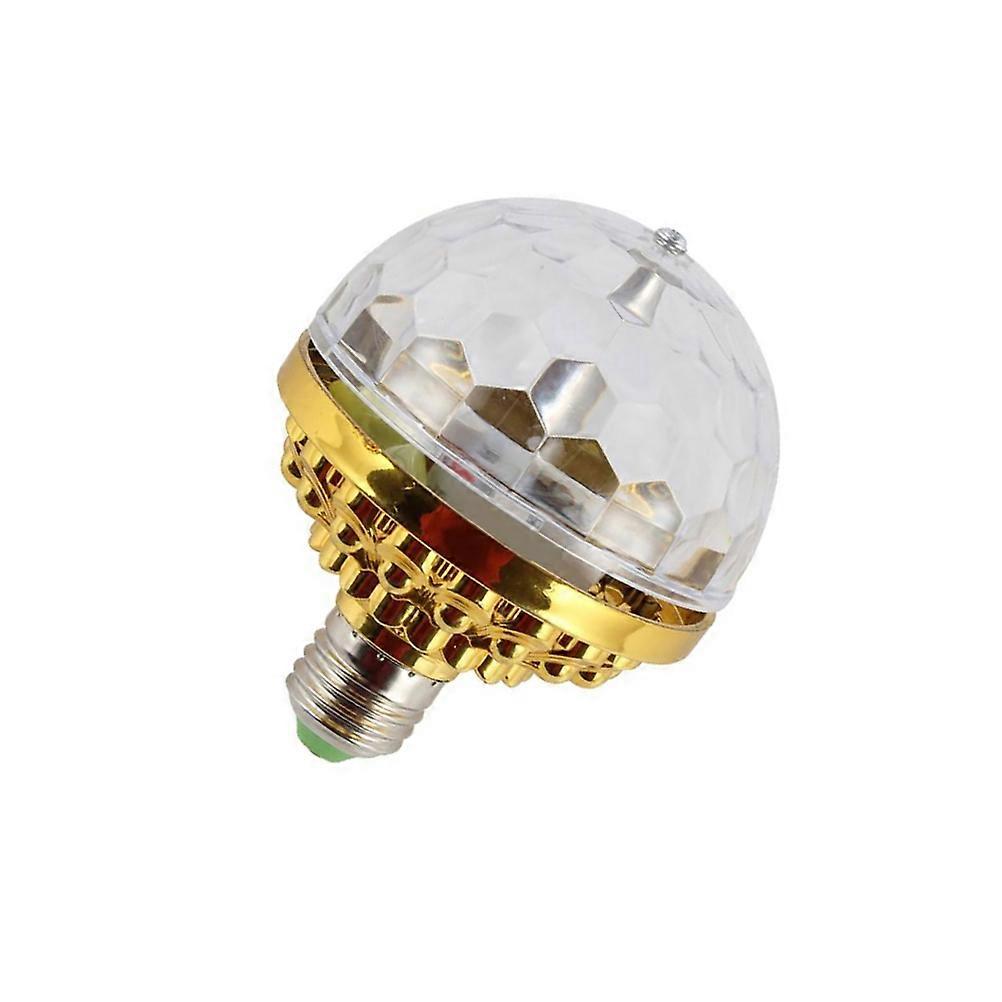 Golden LED Stage Lamp Mini Rotatable Disco Light for Party 2Pcs