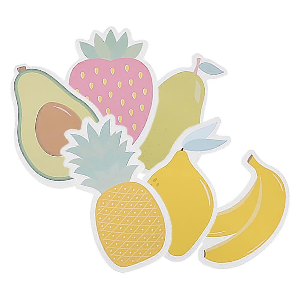 Decorative Fruit Fun Peelable Memo Pads for Office 6Pcs