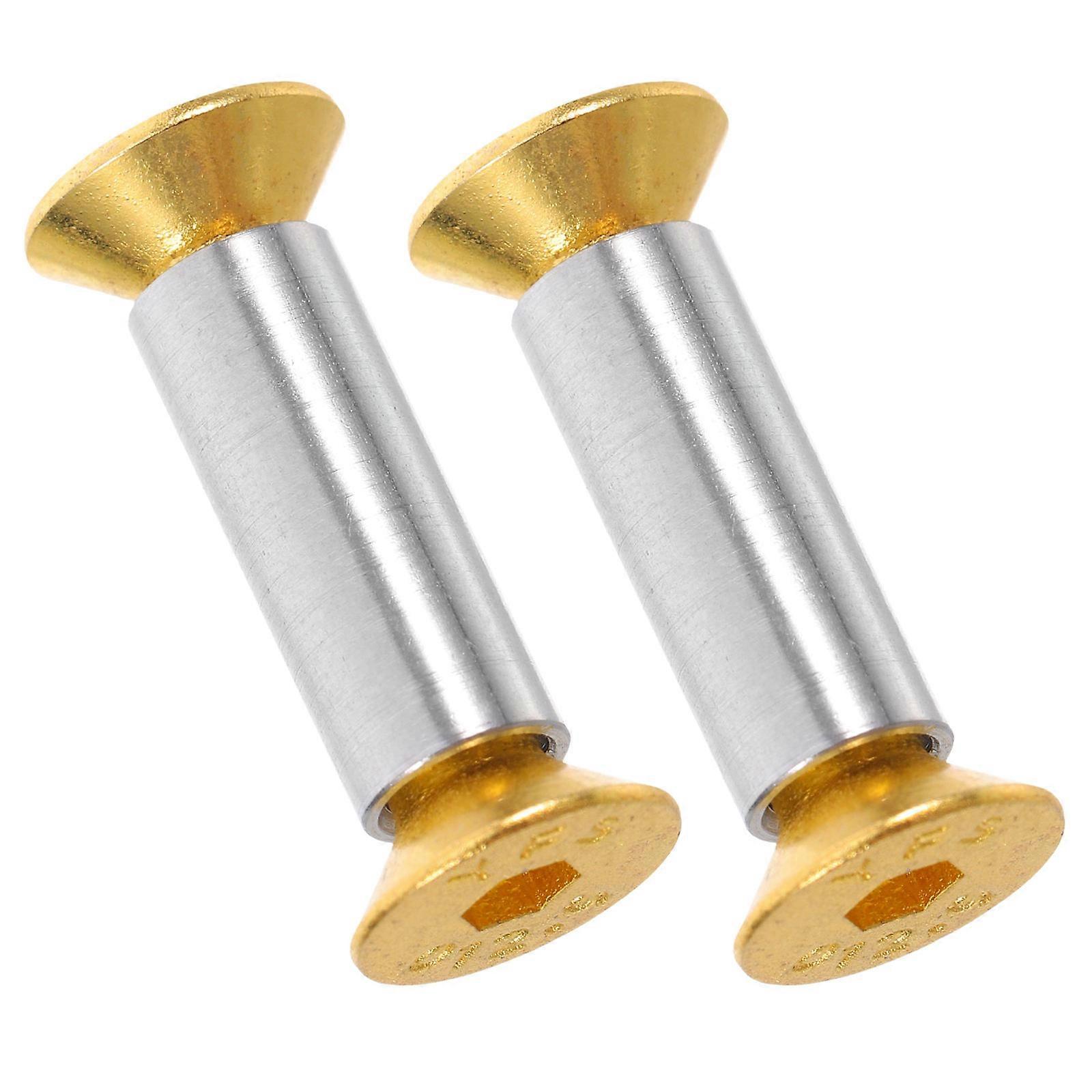 Brass Handle Rivets for Fastening Use 2Pcs Sturdy Fixing Bolts Accessory