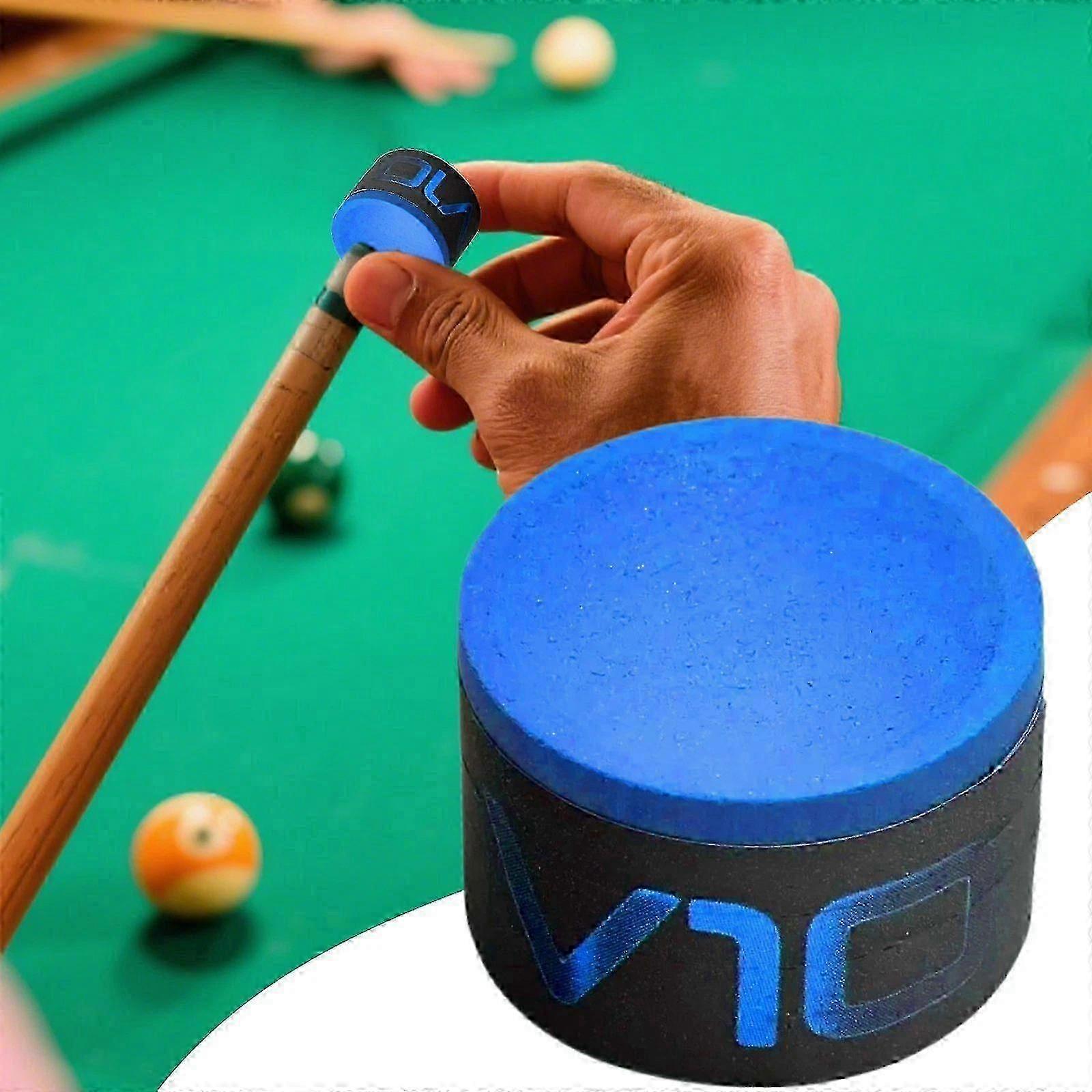Professional Blue Chalk for Taom V10 - Pool Cue Chalk, Single Green Piece