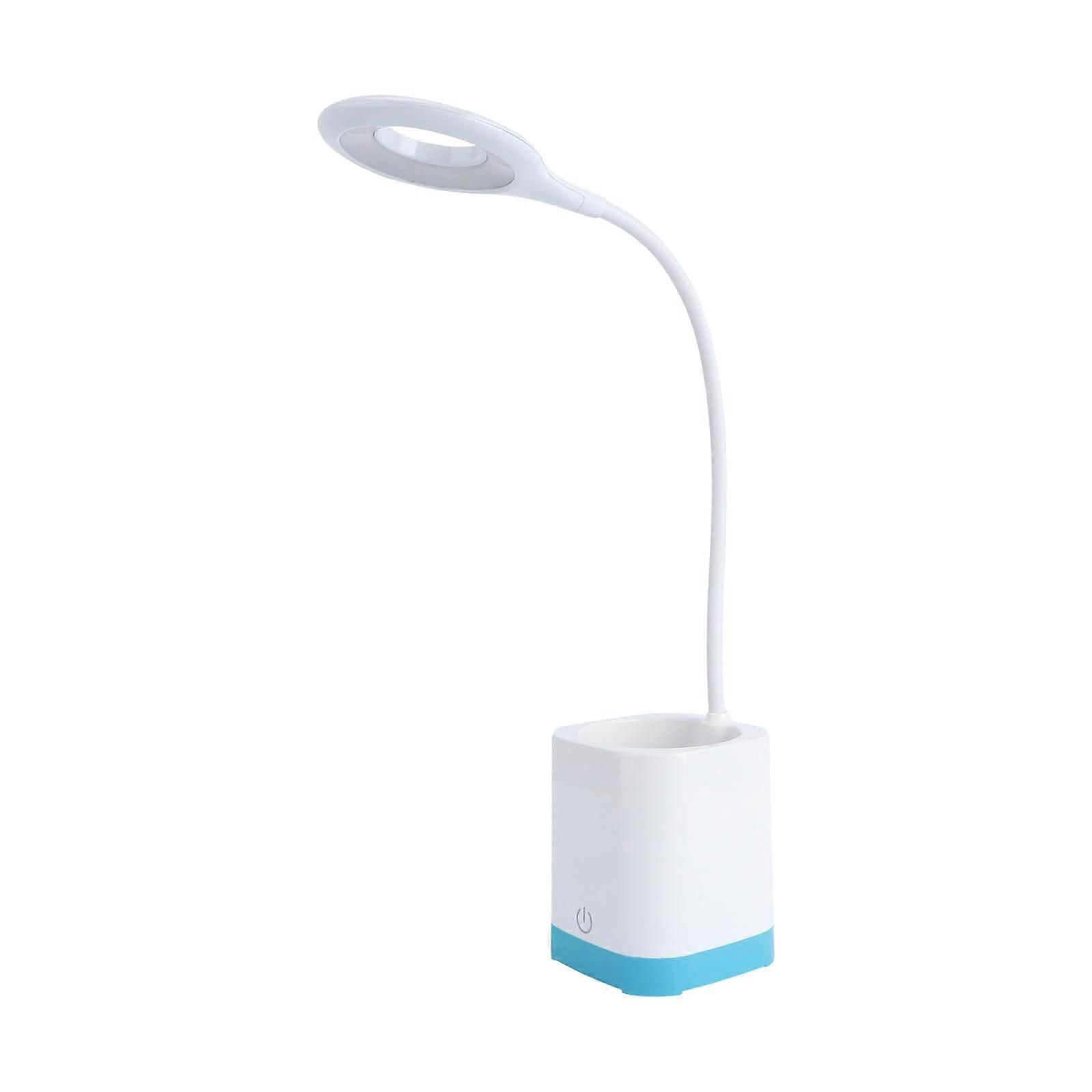 LED Desk Lamp with Touch Control Pen Holder Rechargeable EyeProtection Light for Study Office