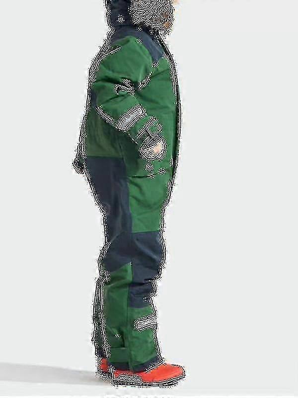 Tek Ve Çift Tahta Rüzgar Geçirmez Su Geçirmez Kalınlaştırılmış Karanlıkta Parlayan Çocuk Tek Parça Kayak Takımı Erkek Ve Kız Pamuklu Giyim