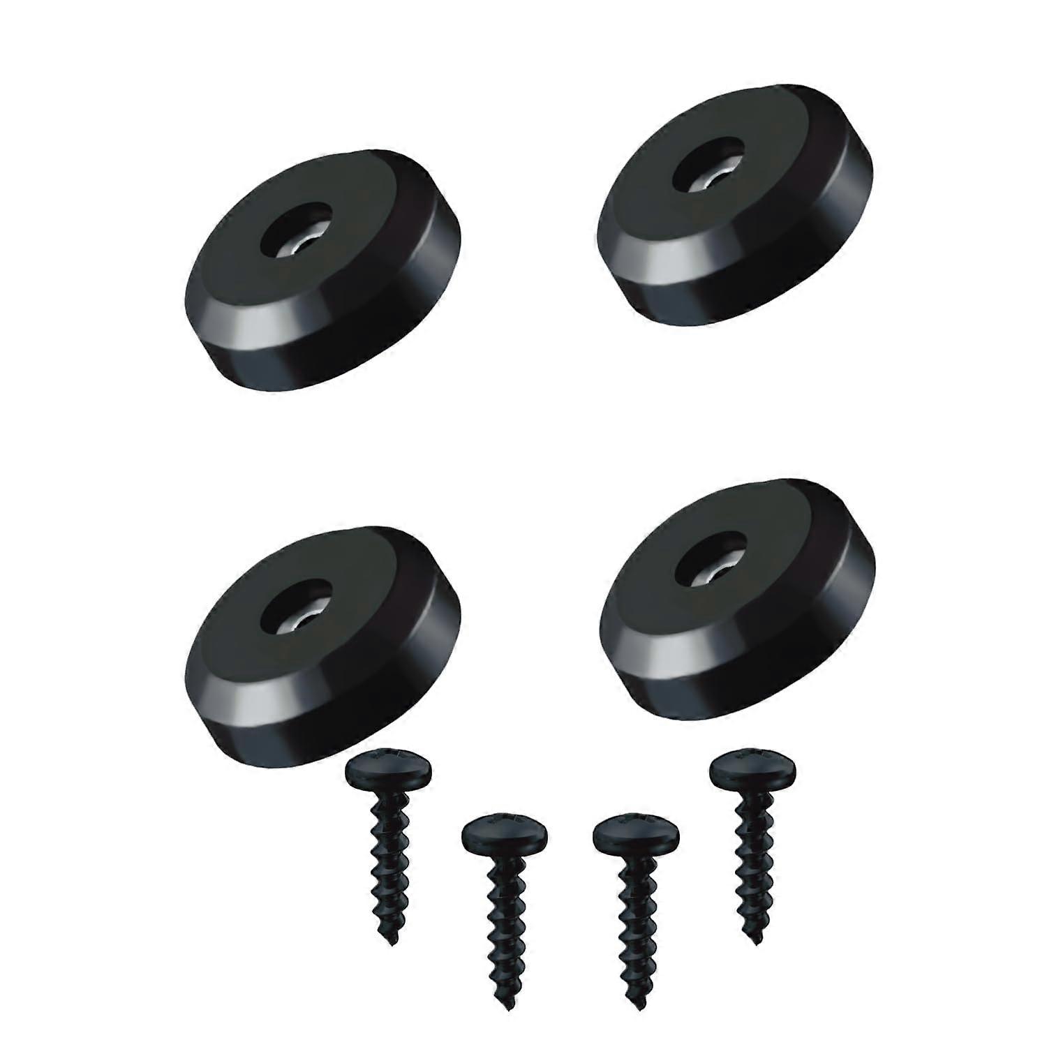 4Pack Rubber Speaker Isolation Feet with Screws for Subwoofer Pads Noise Reduction and Stable Support