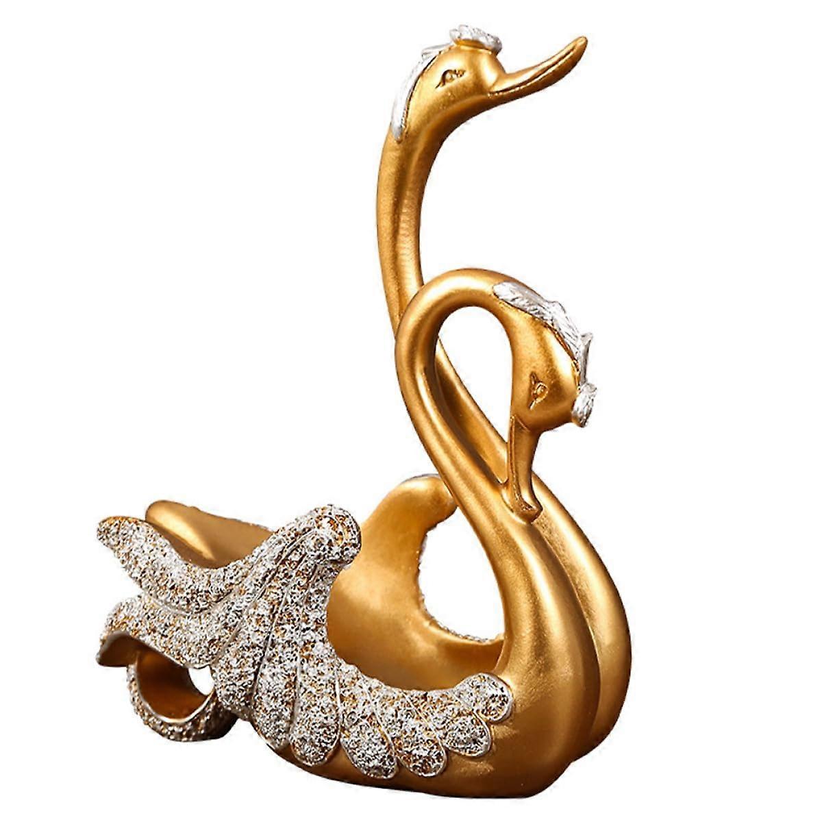Elegant Swan Wine Bottle Holder Resin Rack for Home Bar Decor and SpaceSaving Display