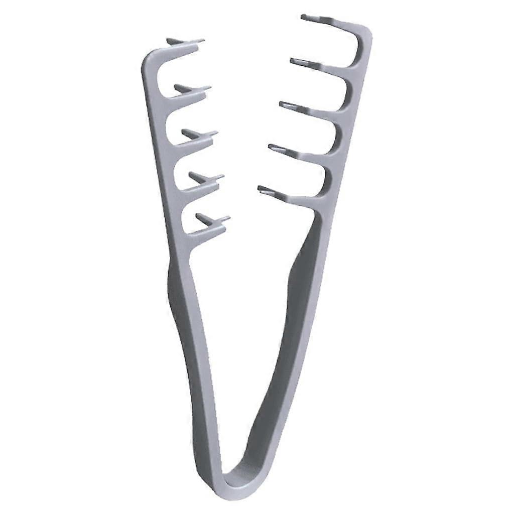 Volumizing Hair Comb with Wide Tooth Design for Instant Root Lift and Heatless Curls Silver