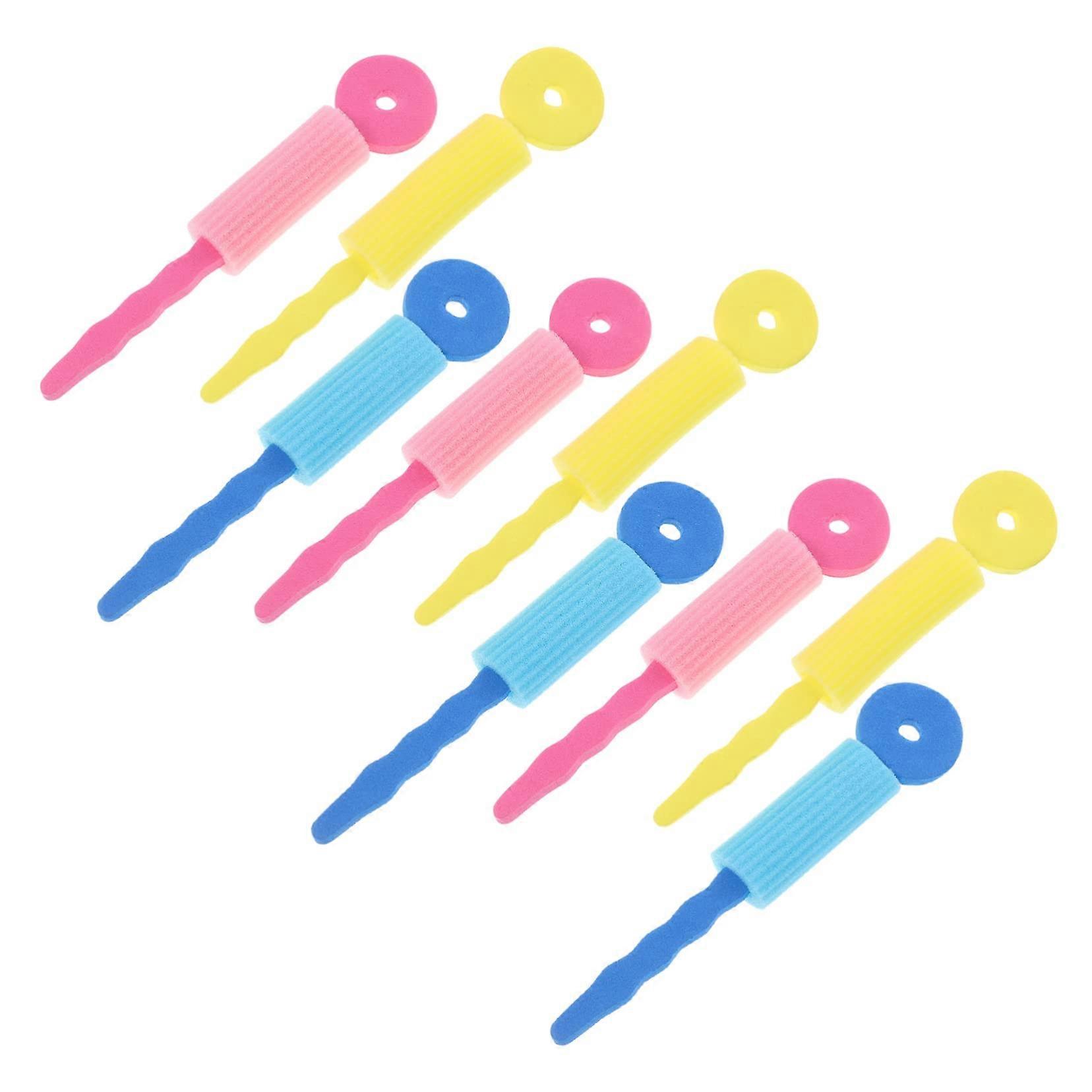 9pcs Soft Foam Hair Curlers for Sleeping, No Heat Curling Rollers for Women DIY Styling