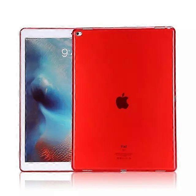Stylish Case For Ipad 2020 10.2 Translucent Red Silicone Clear Water Soft