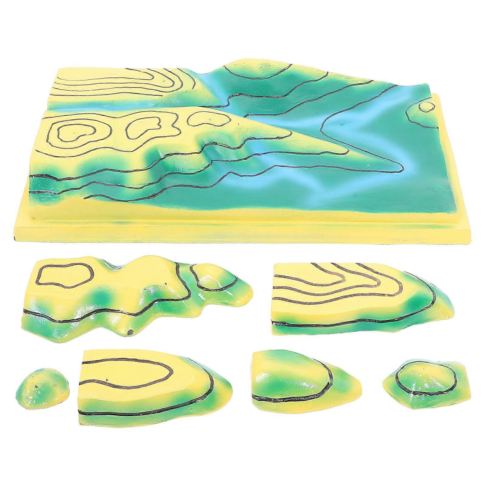 Contours Line Map Topographic Model for Junior High School Learning