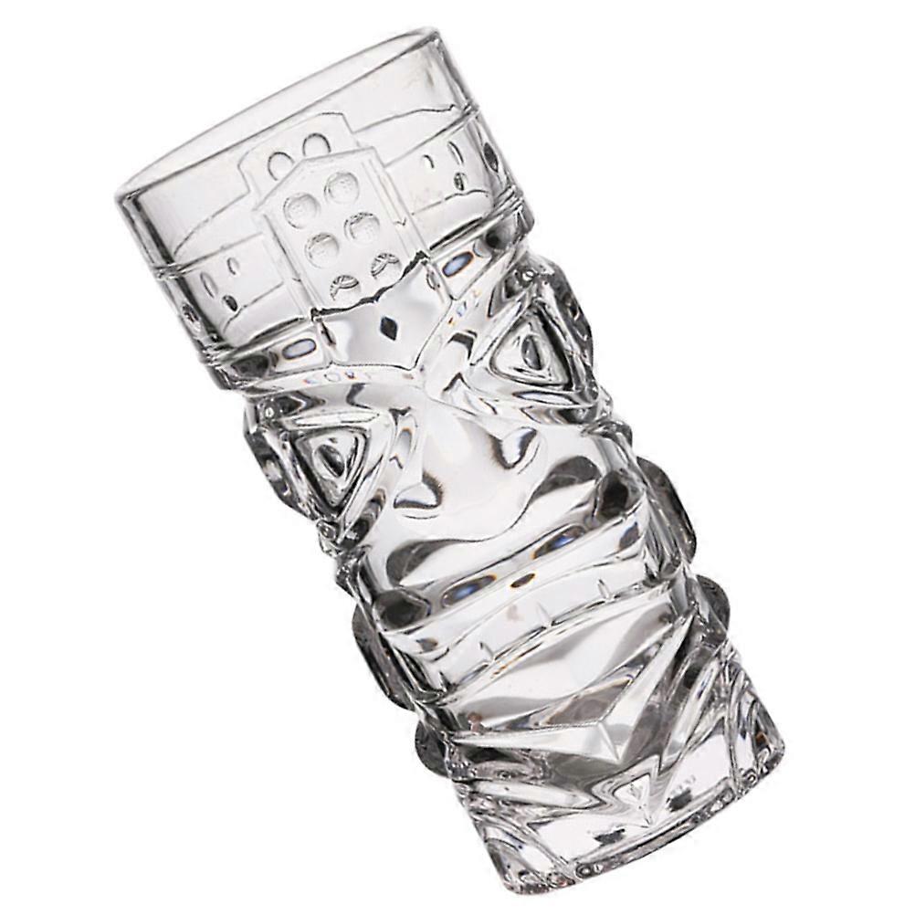 Tiki Cup Glass Cocktail Cup for Drinking 1Pcs Creative Design