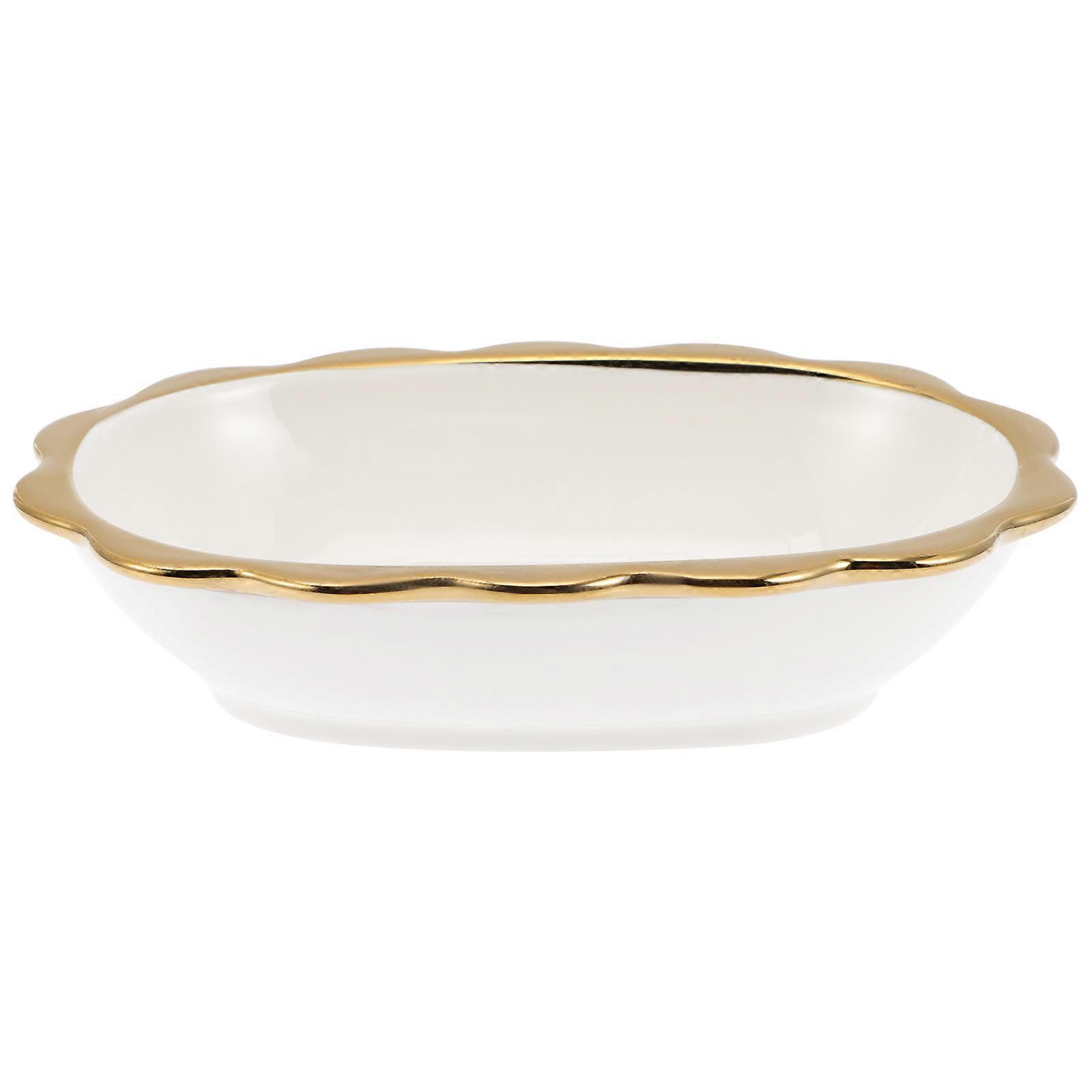 Luxury Soap Dish for Bathroom with Ceramic Soap Holder