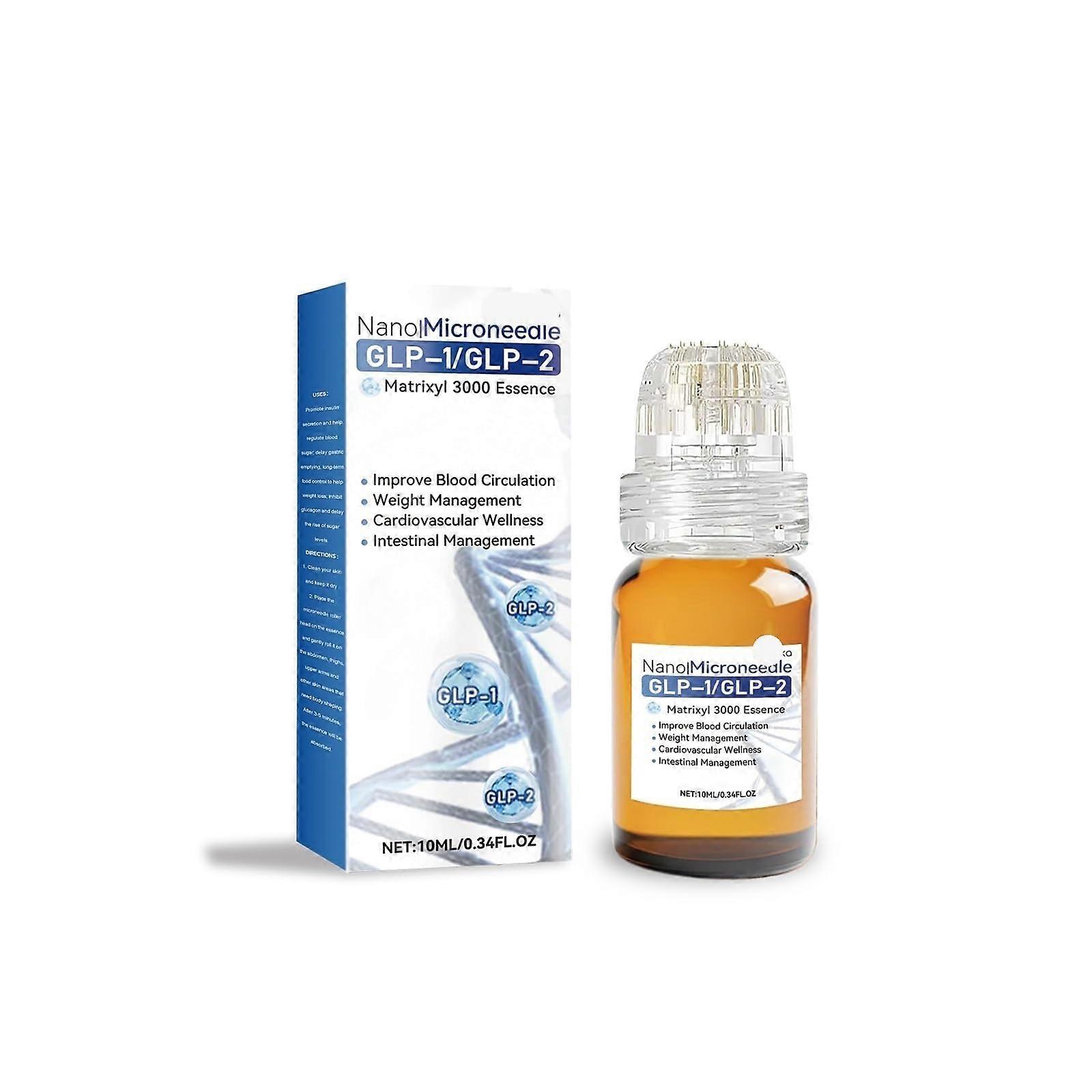 Facial Roller Serum Set 3PCS Deep Hydration Microneedle Applicator Improves Skin Elasticity