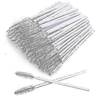 2025 100 Pcs Disposable Eyelash Brushes Mascara Wands Eye Lash Eyebrow Applicator Cosmetic Makeup Brush Tool Kits