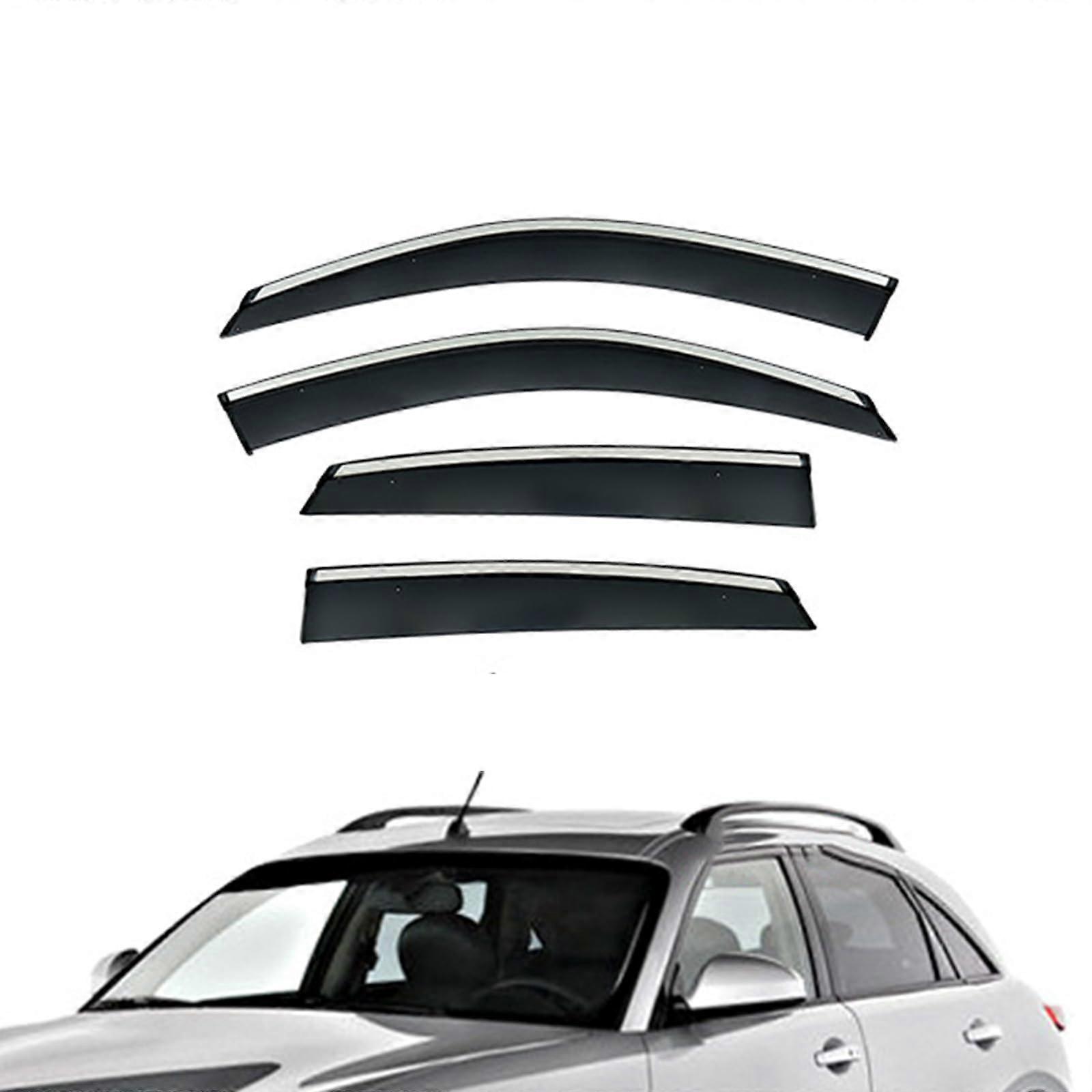 Car Window Deflectors for Infiniti FX S51 20032017, AllWeather Rain Guards, UV Protection