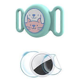 Apple AirTag Cartoon Design Silikonikotelo Lemmikkieläinten kaulus Bluetooth-yhteensopiva paikannus Vedenpitävä Cov