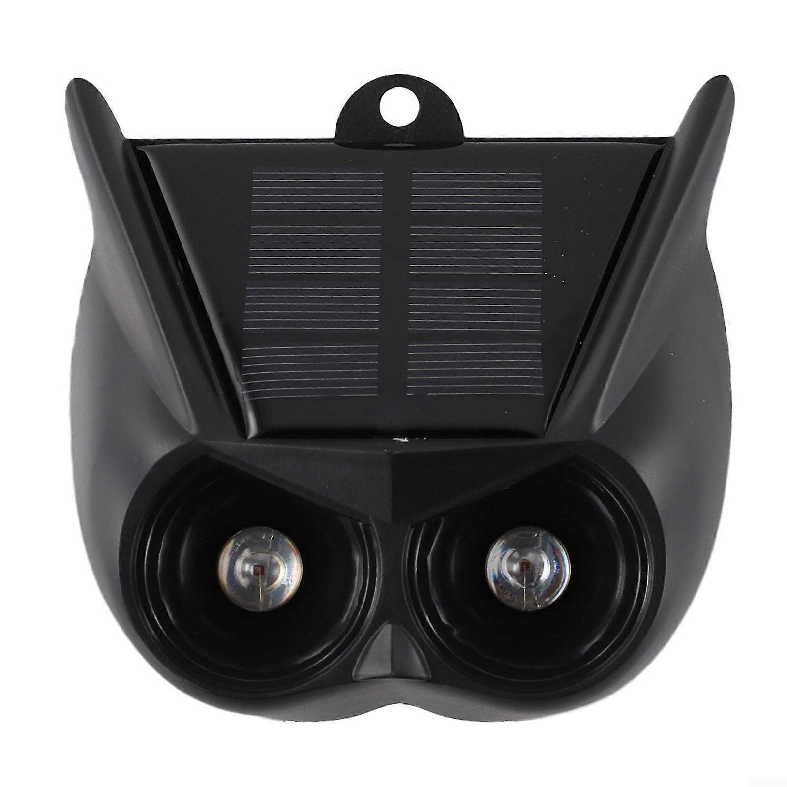 Solar Motion Sensor Alarm with Bright LED Flash, Waterproof Outdoor Animal Repeller, 2PCS