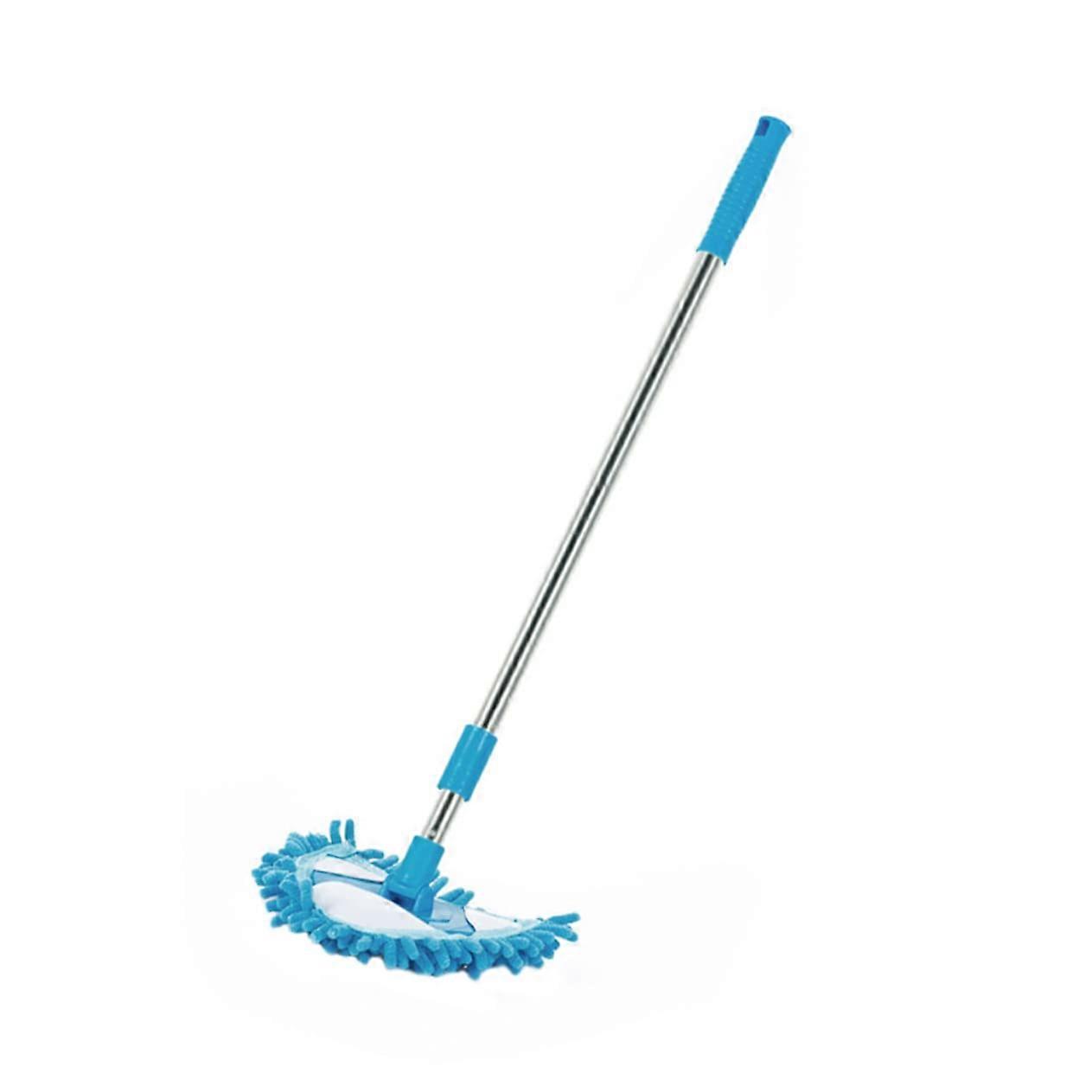 Triangular Rotating Mop with 180° Head Adjustable Handle for Bathroom Corners and Hard Floors
