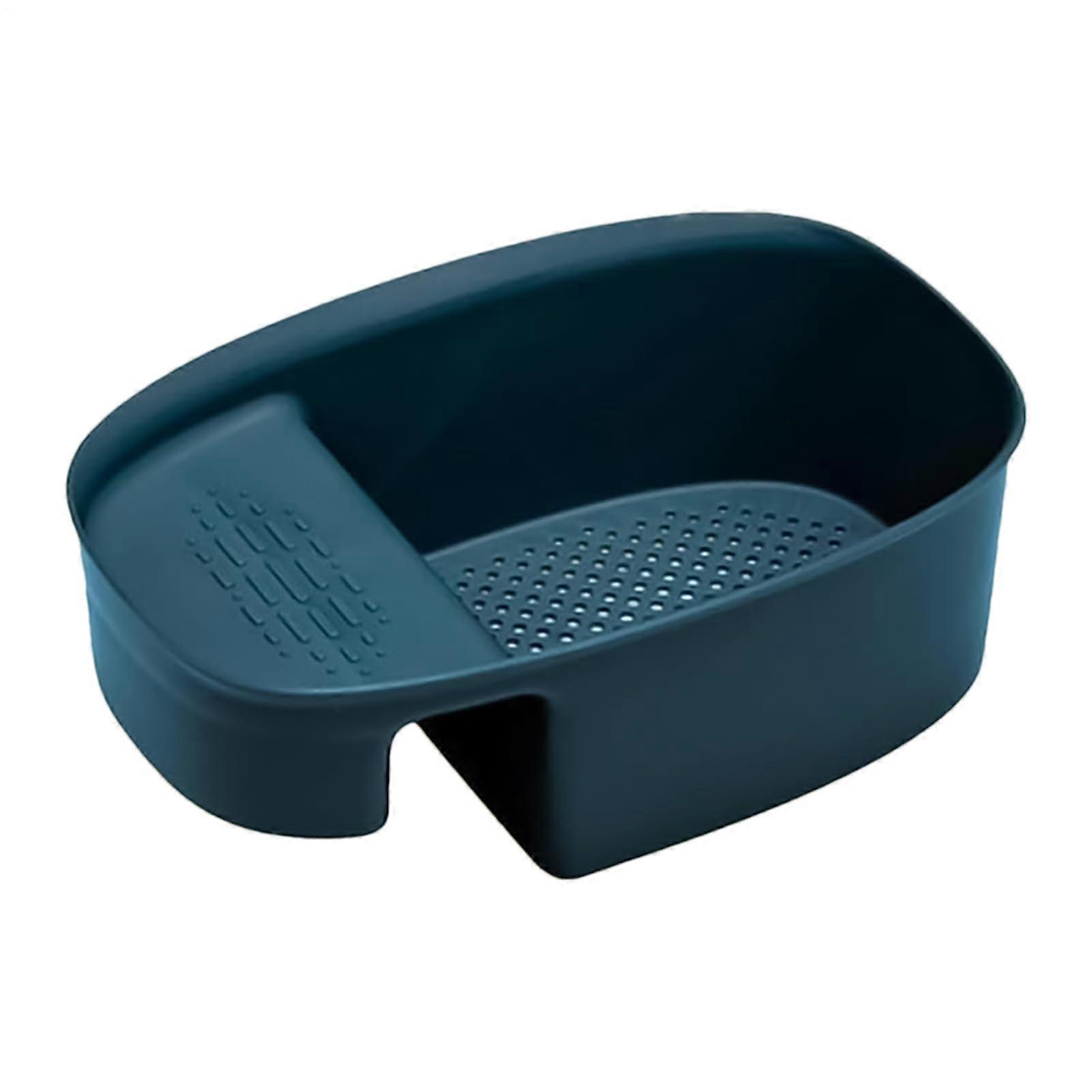 Sink Strainer Basket Garbage Disposal Strainer with Filter, Fast Drainage, Blue for Kitchen Use