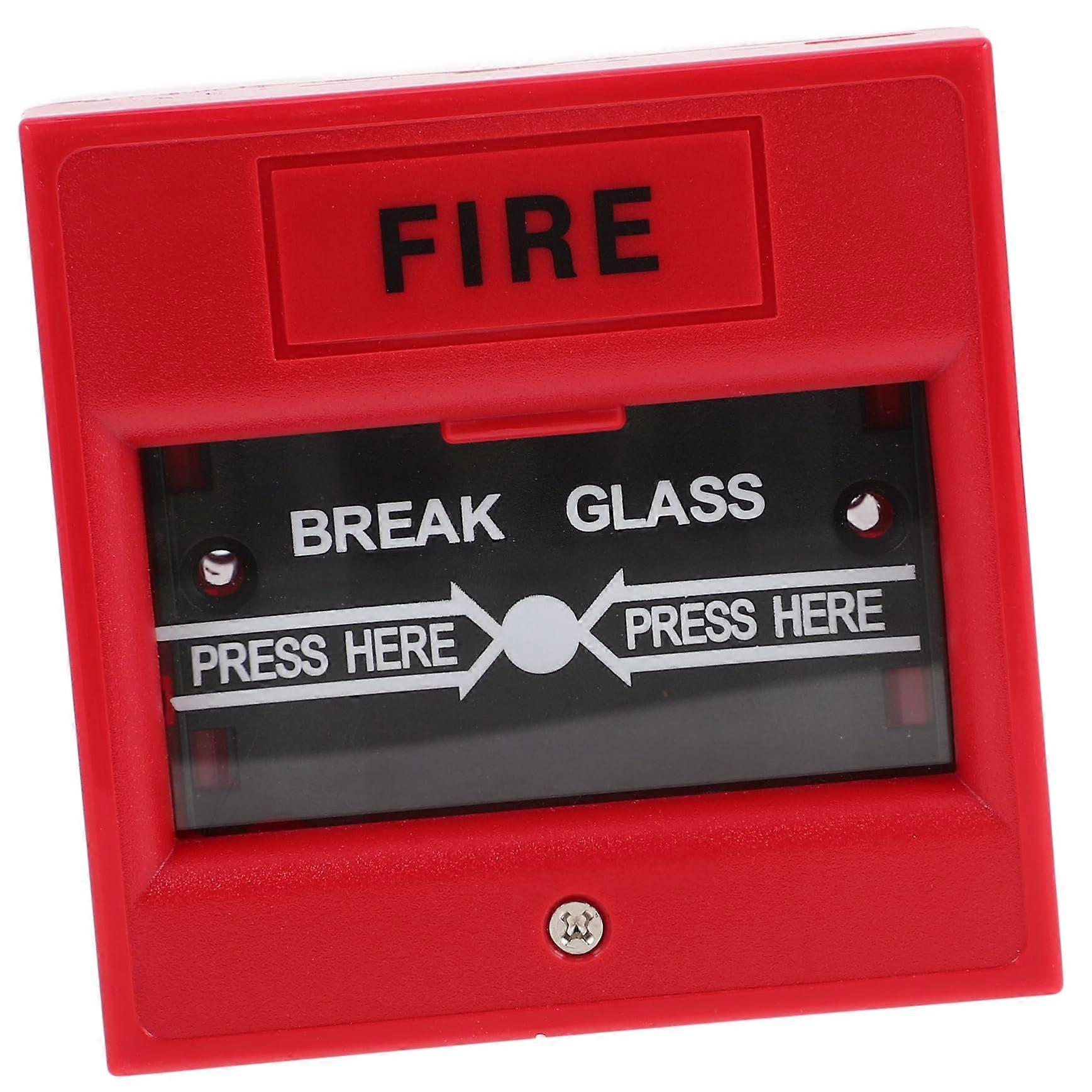 Emergency Door Release Glass Break Alarm Button with Manual Reset for Fire Exit and Home Security
