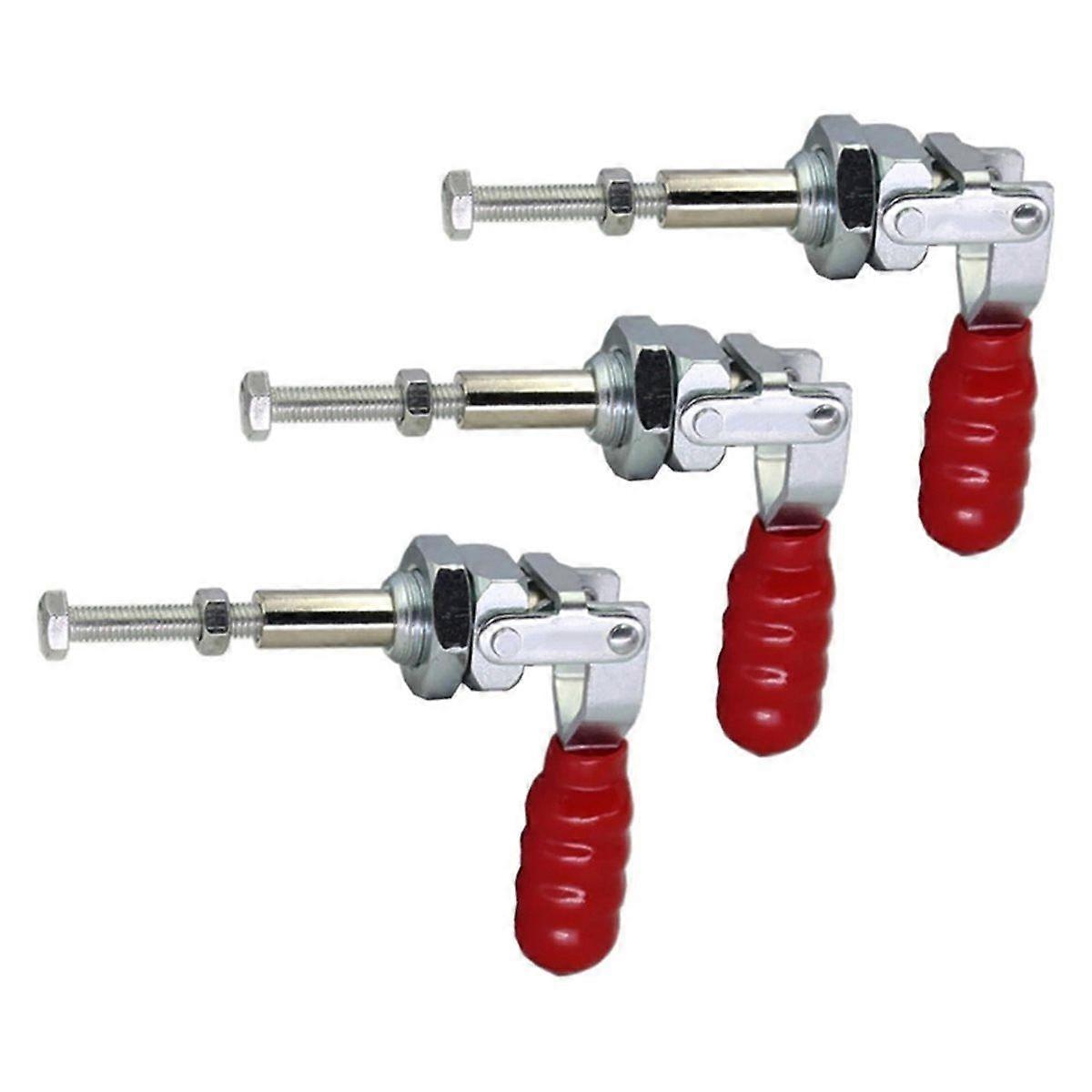Toggle Clamp Set,100kg Capacity,Push Pull Action Galvanized Iron Hand Tool, for Woodworking Welding