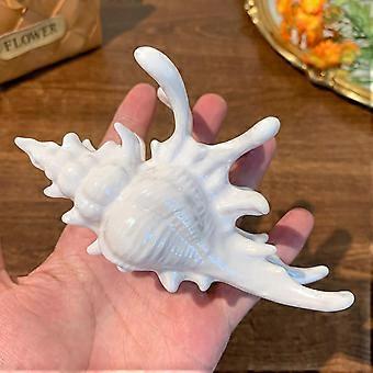 Grote haarclip van 12,7 cm (5 inch) met parelwitte schelpvorm voor dik haar, antislip en stevige grip.