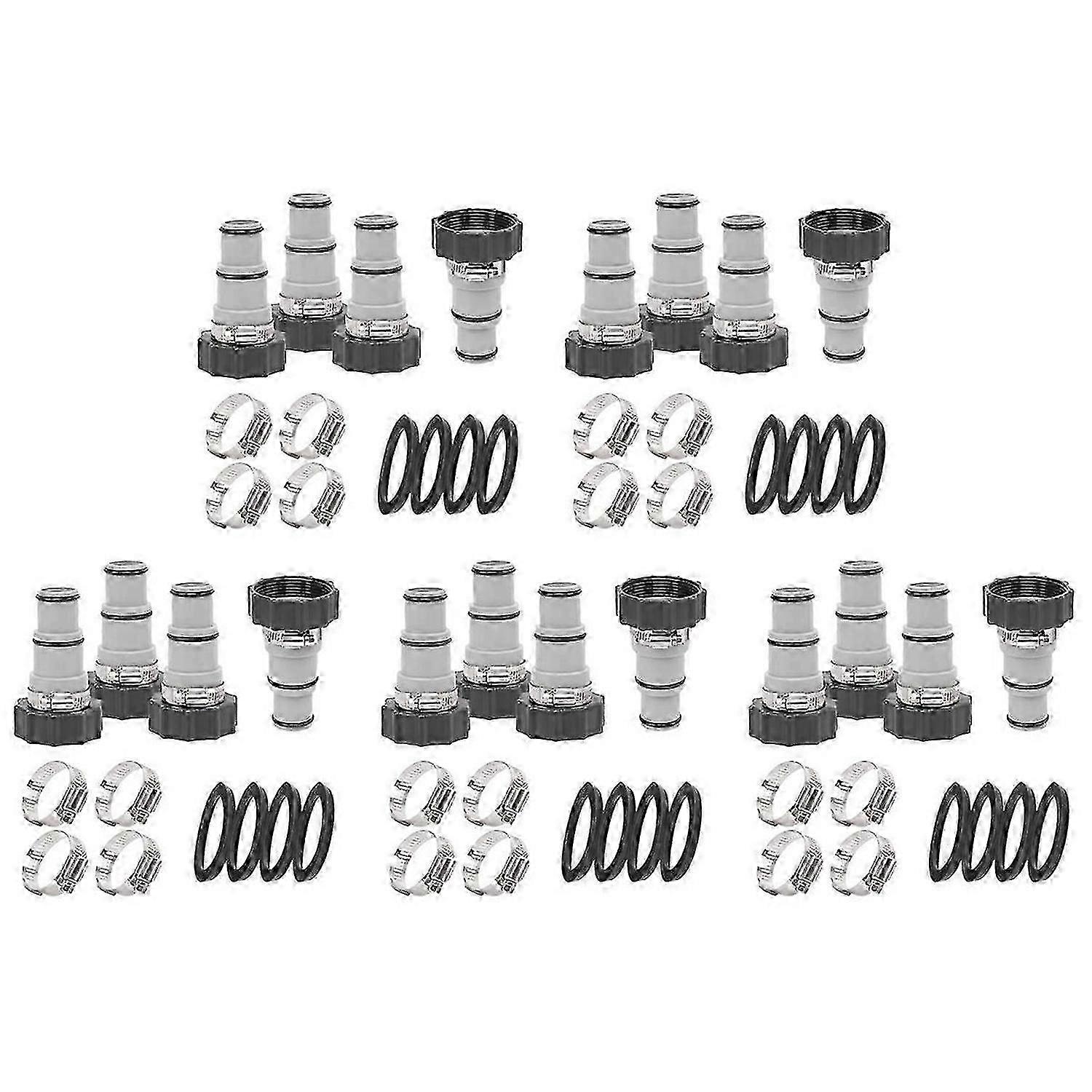 4-pack pool hose adapters, Type A pool hose fittings