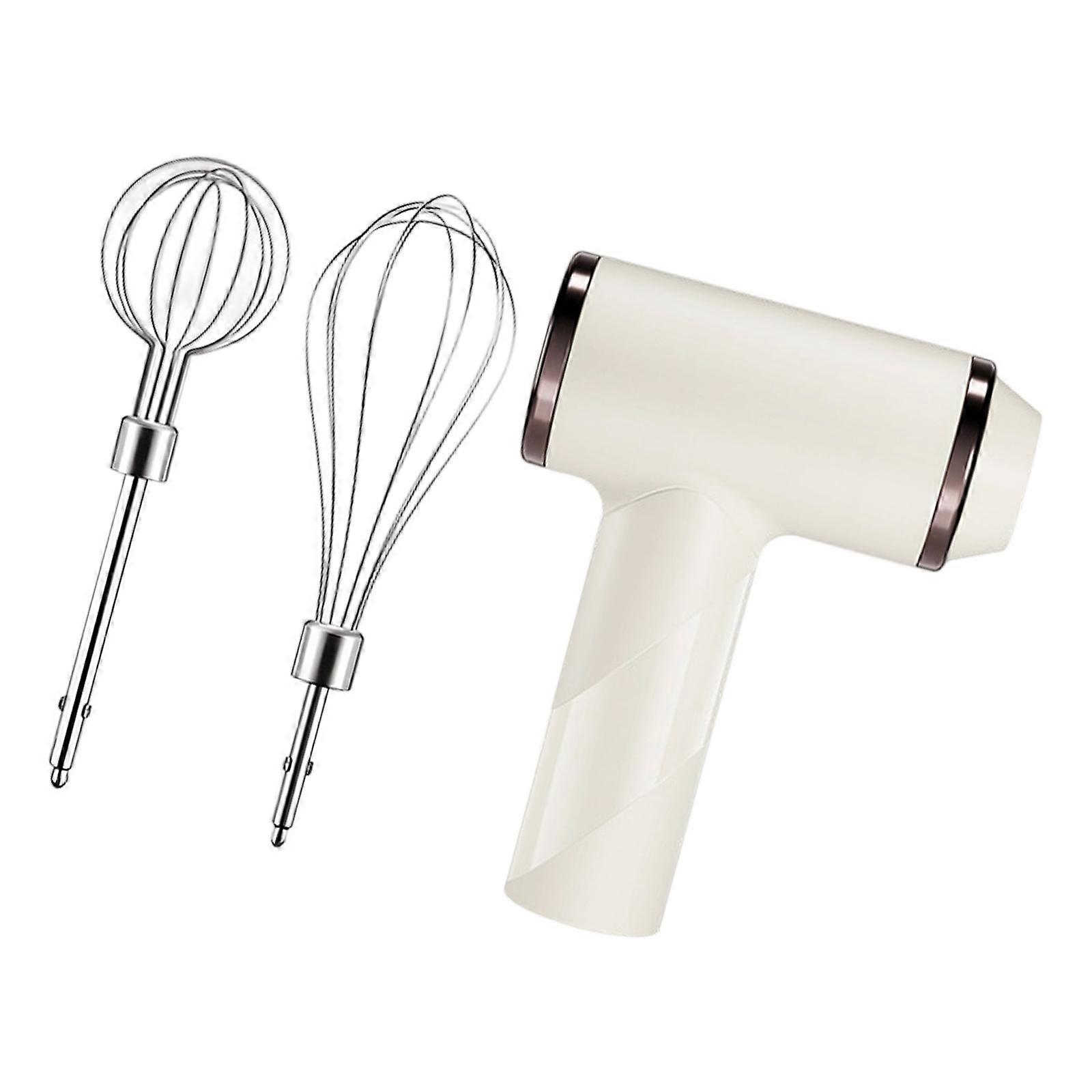 Ergonomic Electric Hand Function 3 800mAh Battery Includes Two Baking Attachments  White