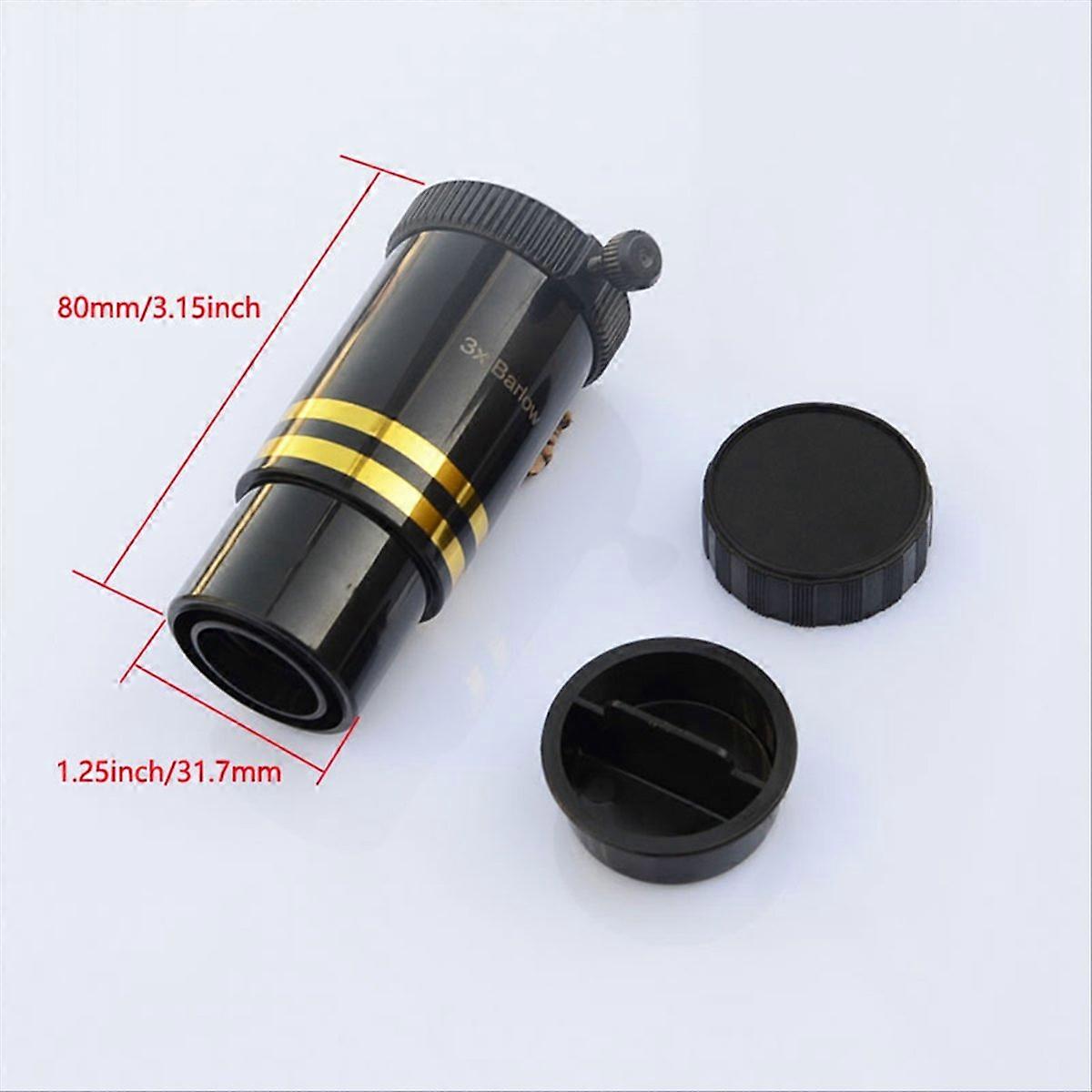 1.25-inch 3x telescope extender 31.7mm 3x Barlow optical lens