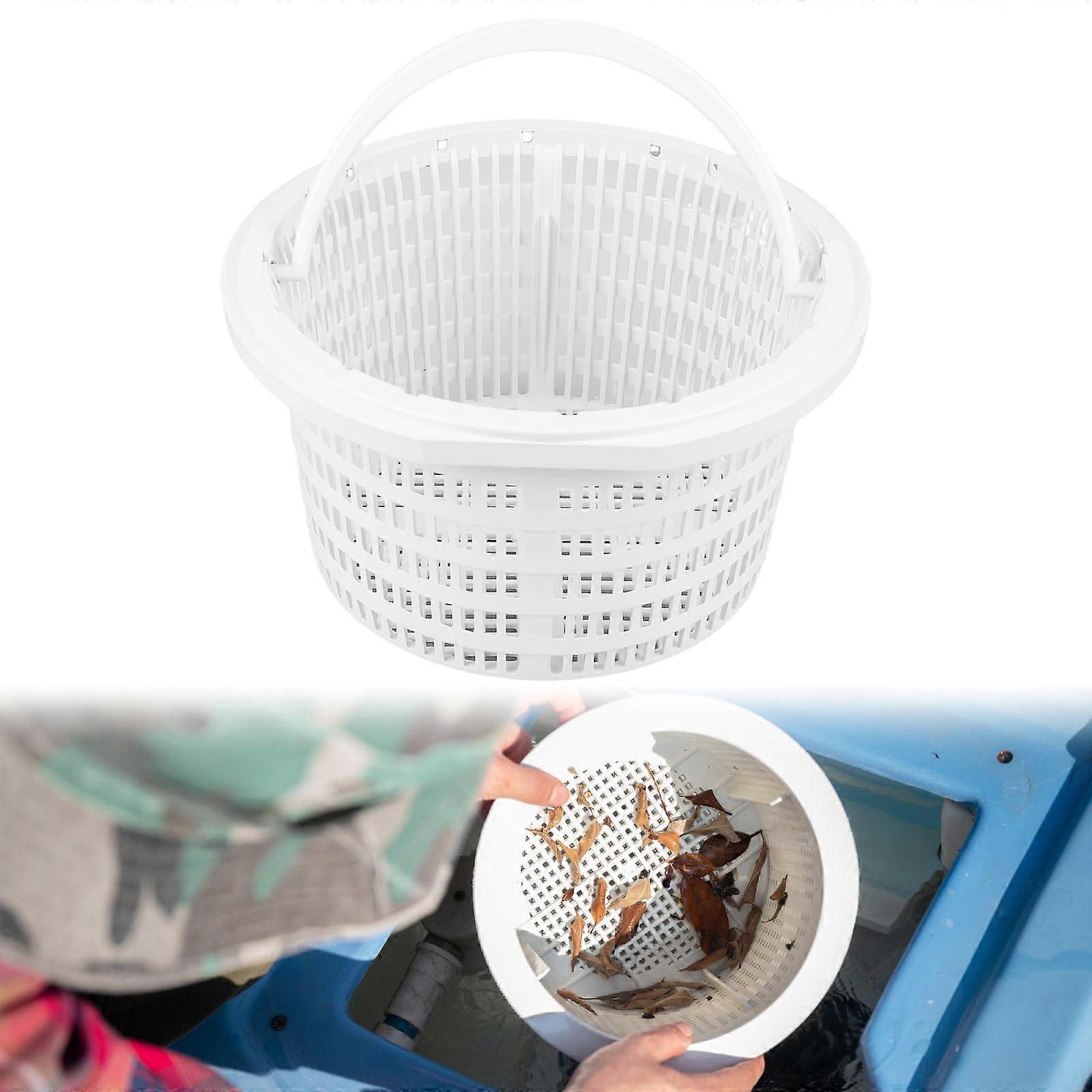 Pool Skimmer Basket 19cm Replacement, Durable Construction for Efficient Debris Removal and Pump Protection