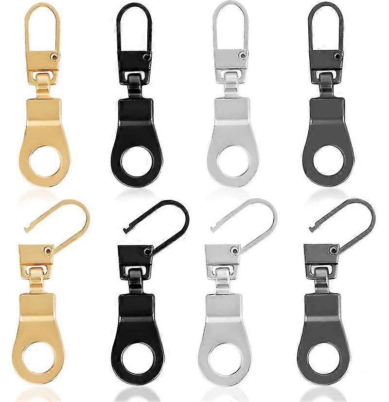 8pcs 4 Colours Zipper Pull Replacement, Removable Zipper Pull