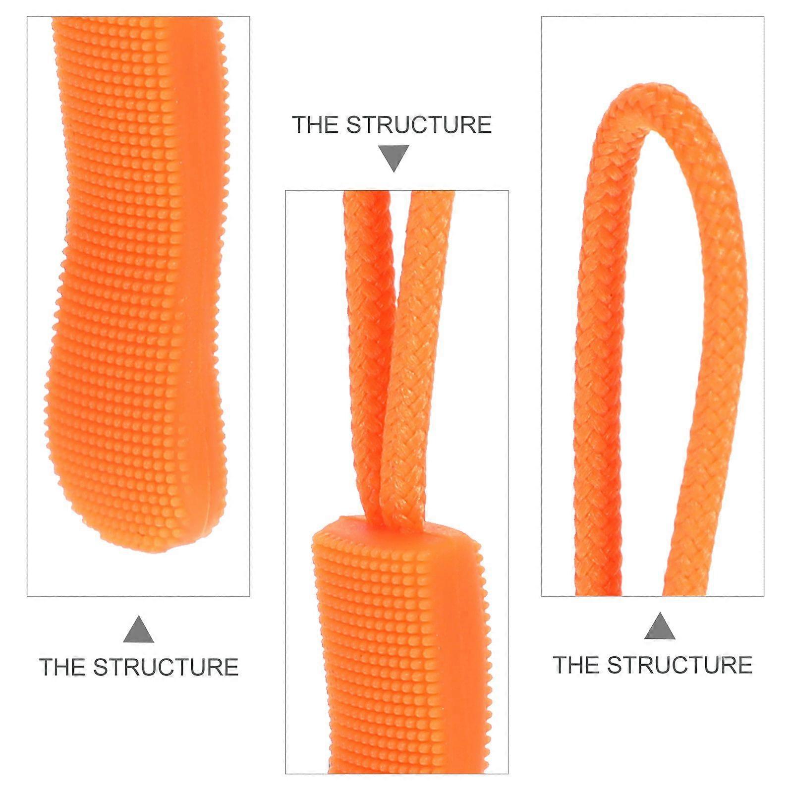 60Pcs Useful Zipper Head Pull Ropes Zipper Puller Cables Backpack Accessories