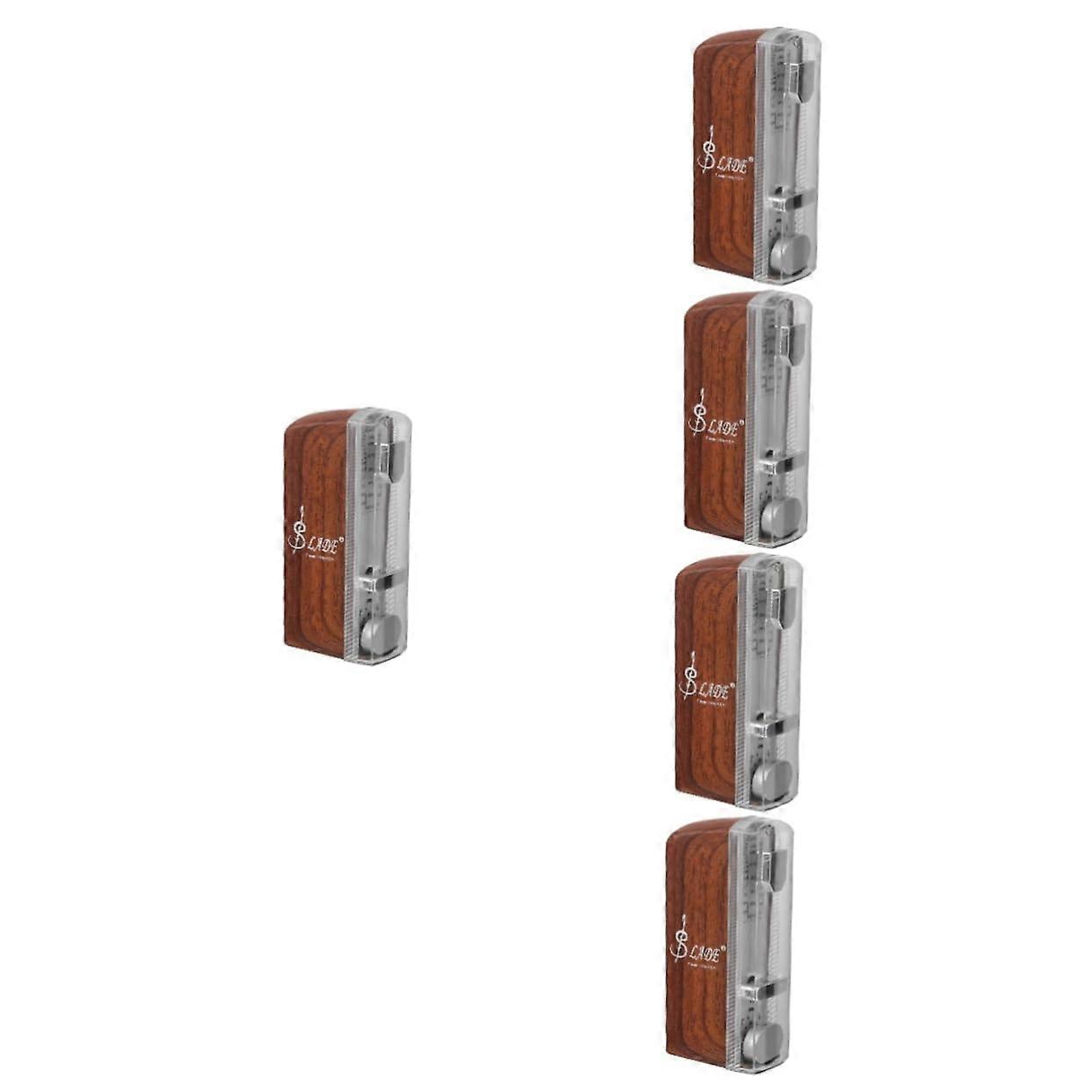 5 Pcs Mechanical Metronome Set for Guitar Piano Ukulele Wind and String Instruments