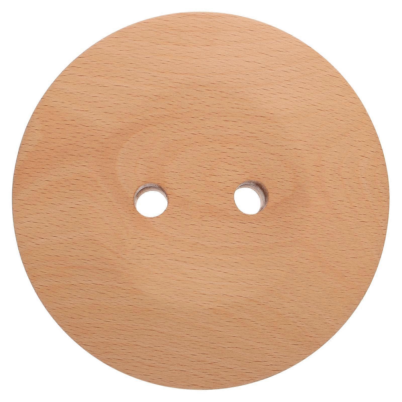 Wooden Wall Hanger for Indoor Use with Button Shaped Hook 1Pcs